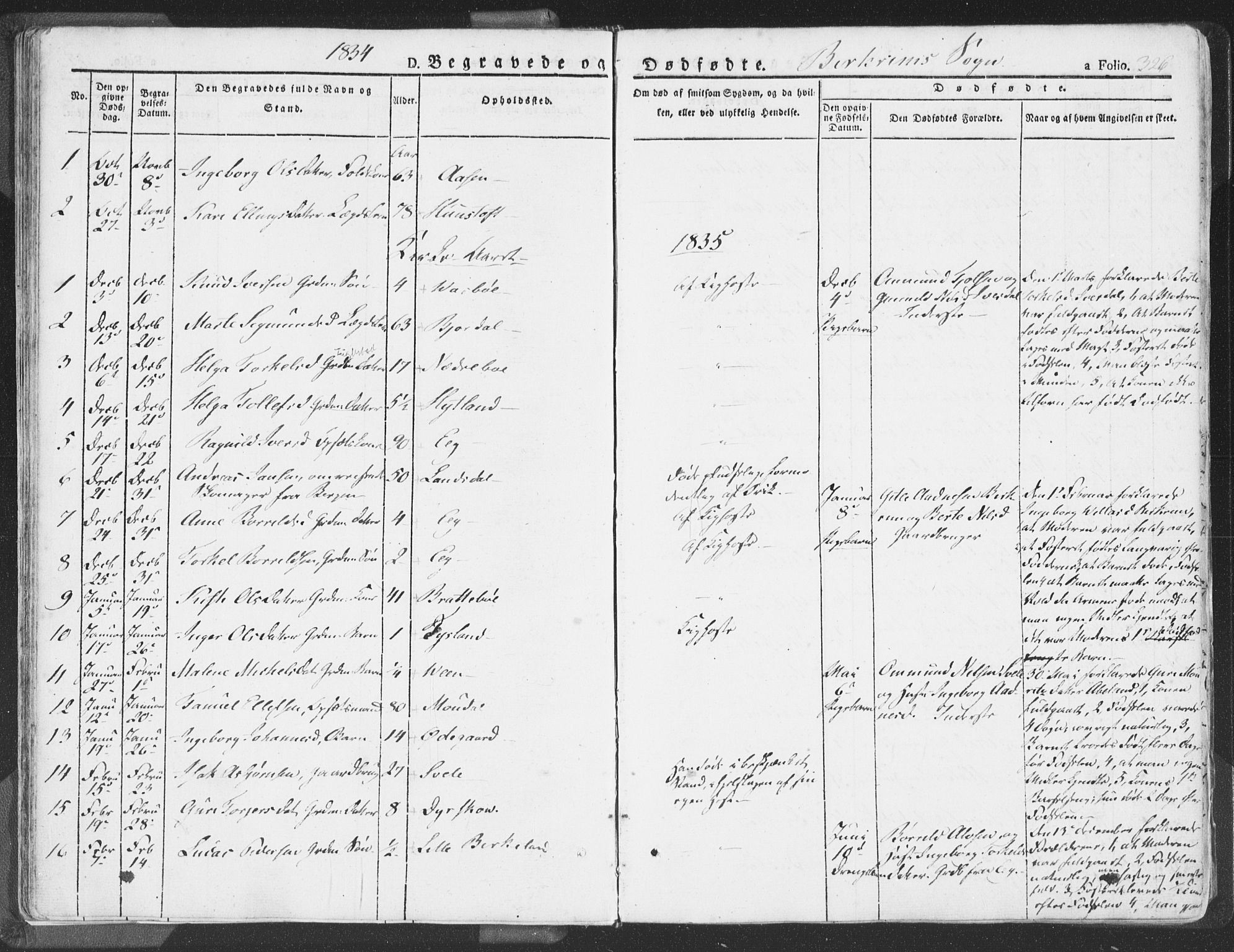 Helleland sokneprestkontor, SAST/A-101810: Ministerialbok nr. A 6.2, 1834-1863, s. 326