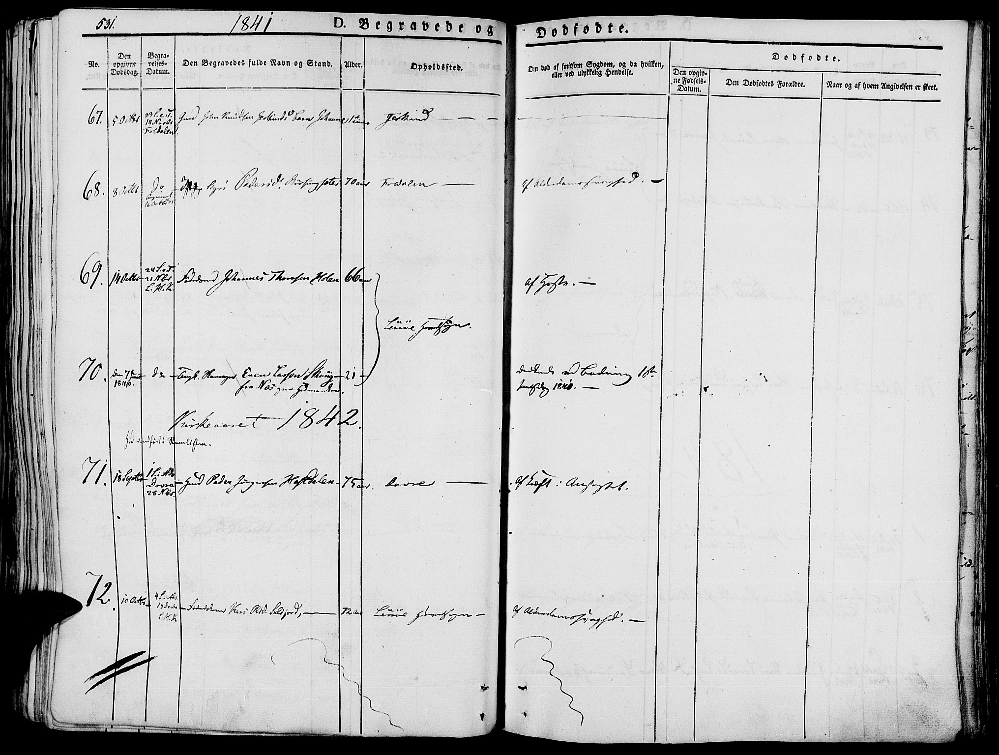 Lesja prestekontor, SAH/PREST-068/H/Ha/Haa/L0005: Ministerialbok nr. 5, 1830-1842, s. 531