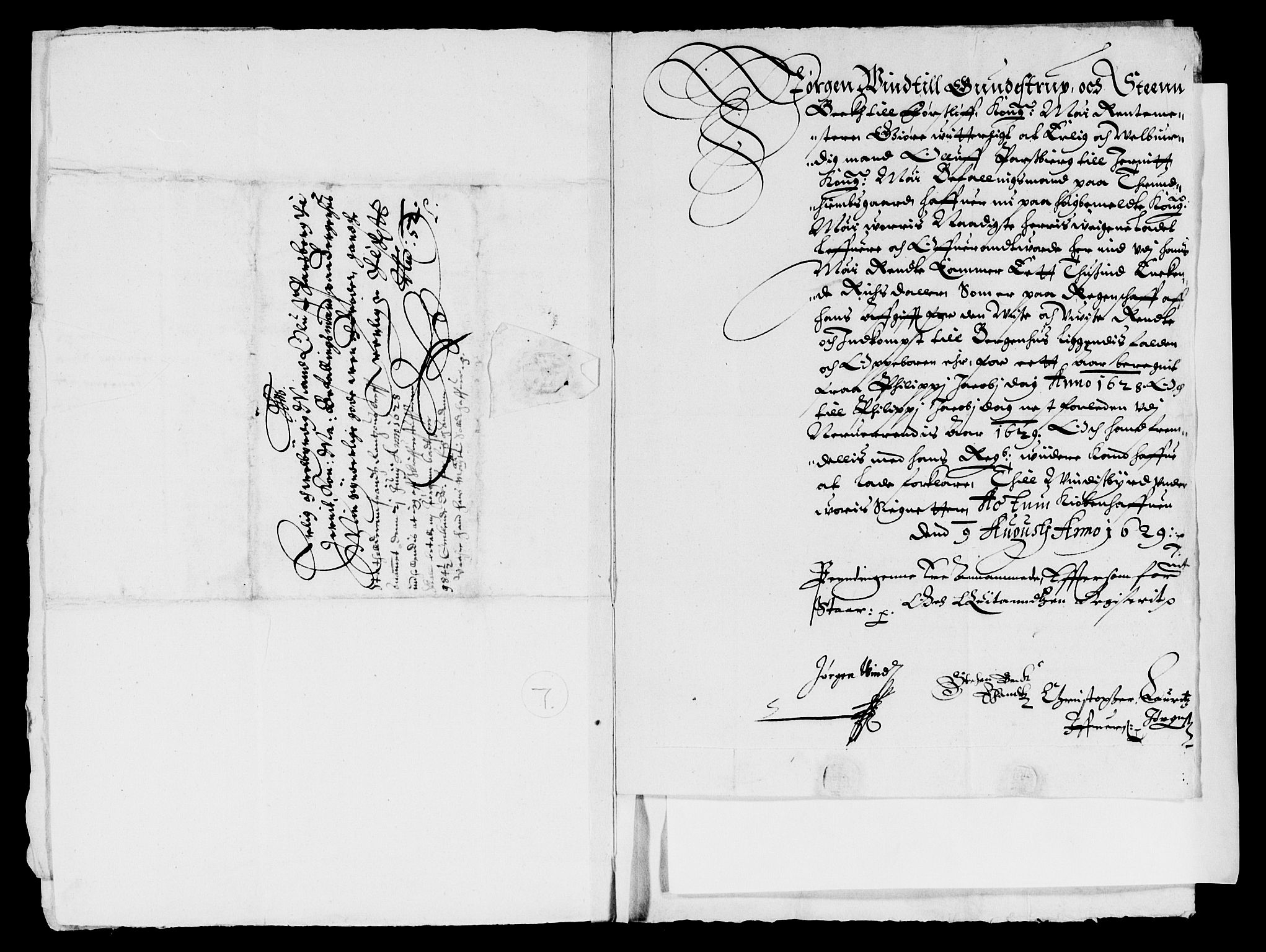 Rentekammeret inntil 1814, Reviderte regnskaper, Lensregnskaper, AV/RA-EA-5023/R/Rb/Rbt/L0048: Bergenhus len, 1628-1629