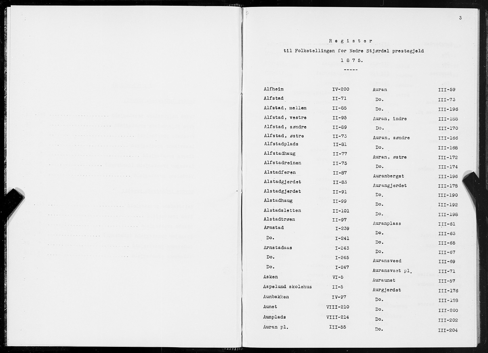 SAT, Folketelling 1875 for 1714P Nedre Stjørdal prestegjeld, 1875, s. 3