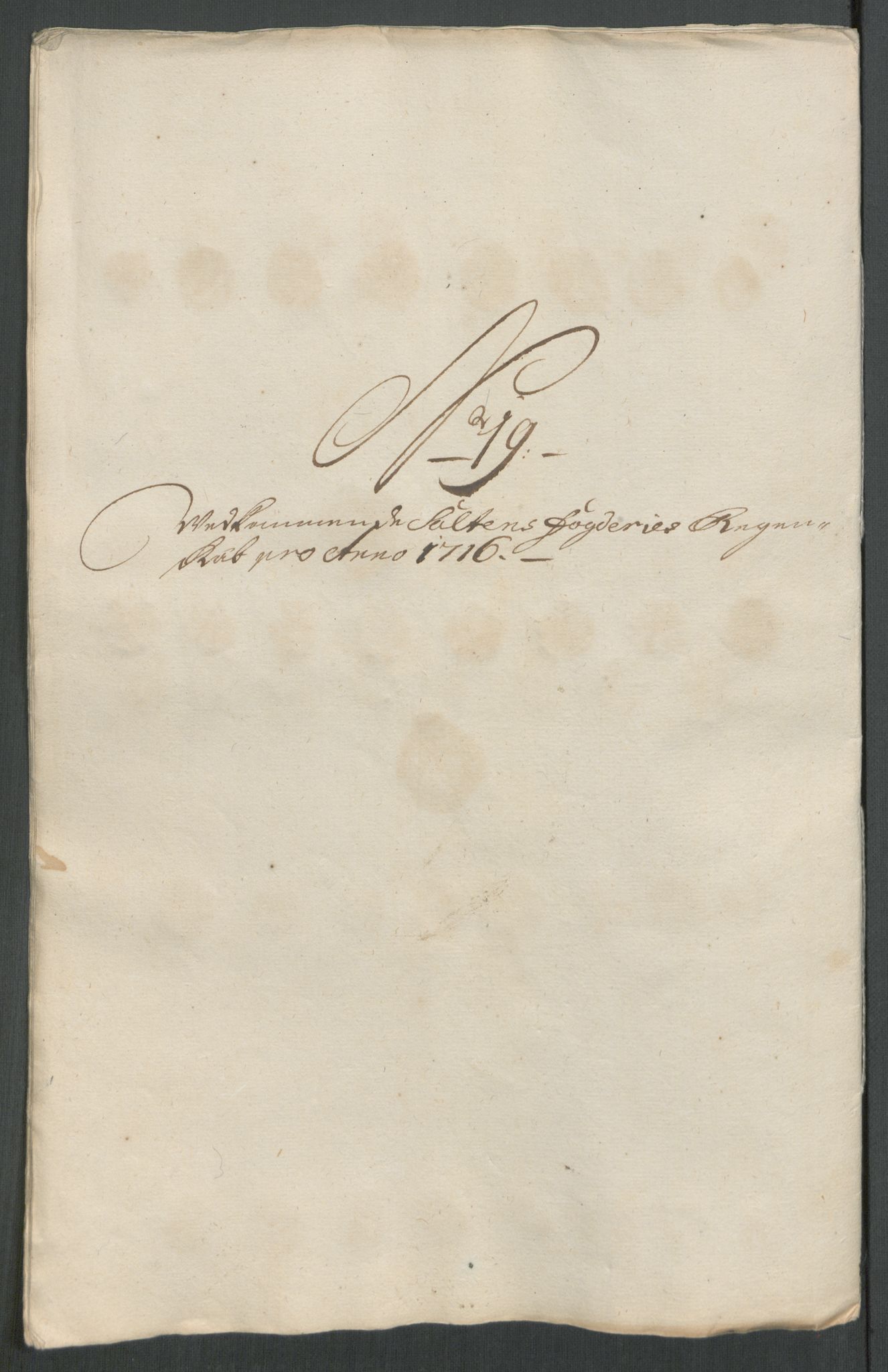 Rentekammeret inntil 1814, Reviderte regnskaper, Fogderegnskap, RA/EA-4092/R66/L4586: Fogderegnskap Salten, 1716, s. 131