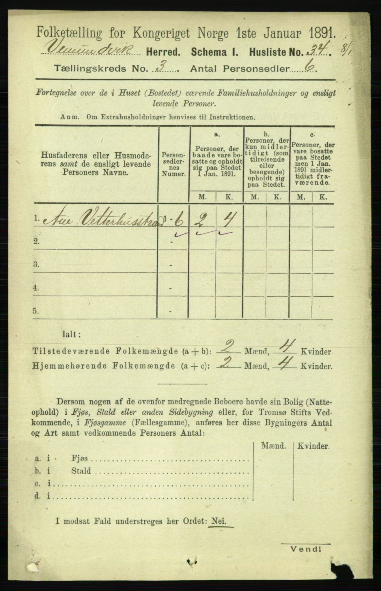 RA, Folketelling 1891 for 1745 Vemundvik herred, 1891, s. 946