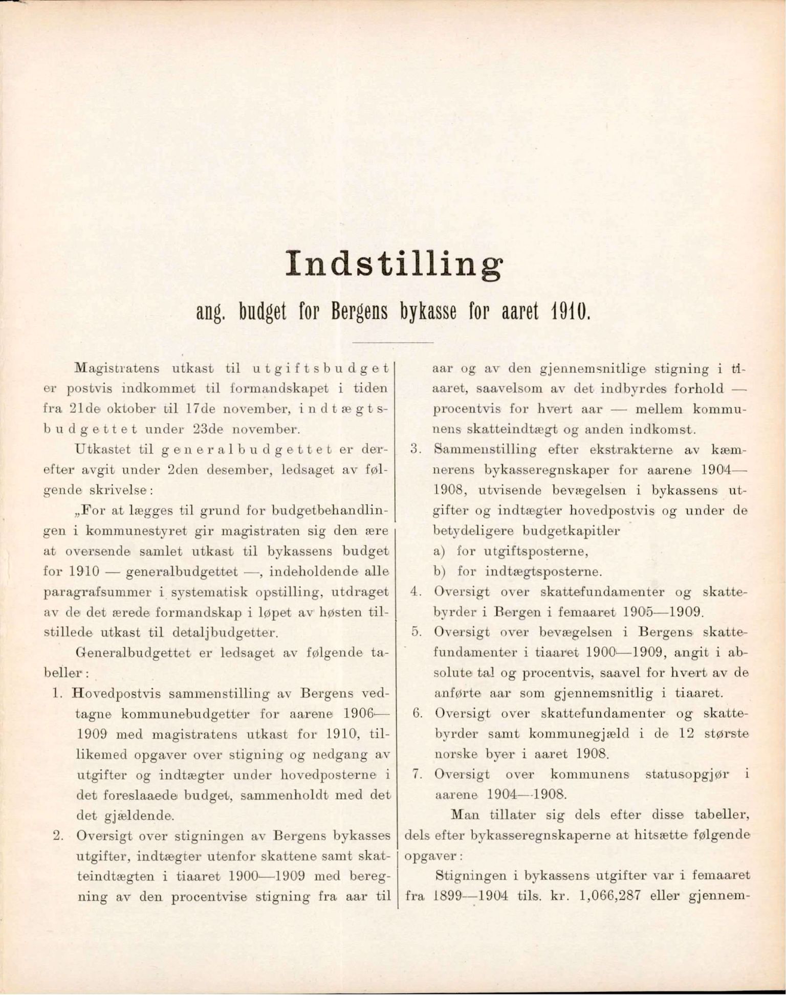 Bergen kommune. Formannskapet, BBA/A-0003/Ad/L0081: Bergens Kommuneforhandlinger, bind II, 1909