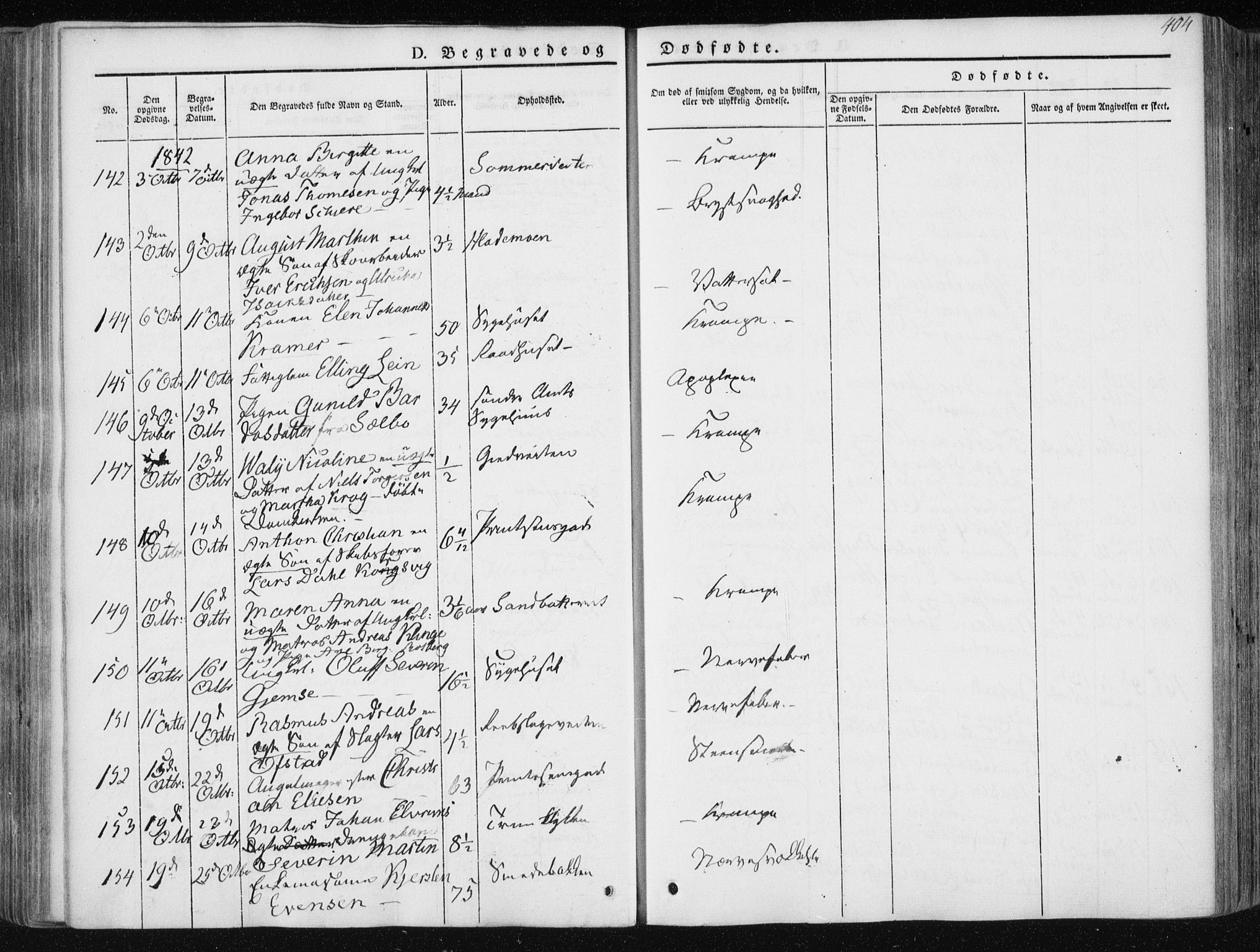 Ministerialprotokoller, klokkerbøker og fødselsregistre - Sør-Trøndelag, AV/SAT-A-1456/601/L0049: Ministerialbok nr. 601A17, 1839-1847, s. 404