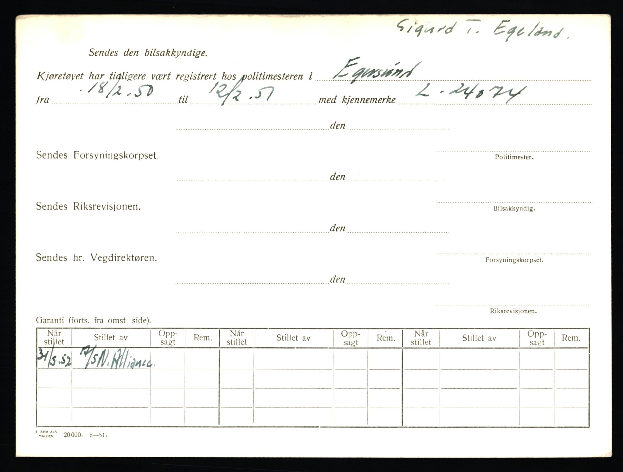 Stavanger trafikkstasjon, SAST/A-101942/0/F/L0041: L-24000 - L-24599, 1930-1971, s. 918