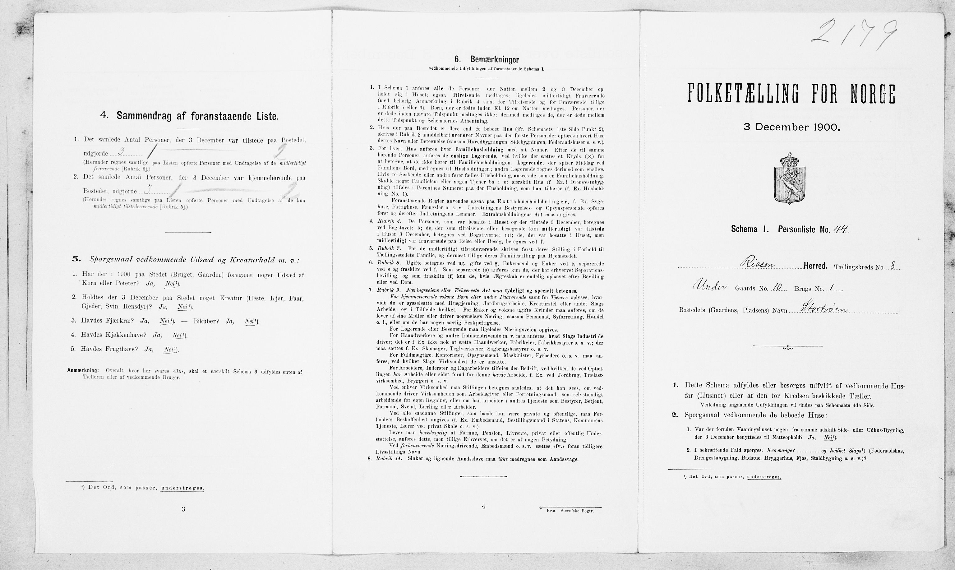 SAT, Folketelling 1900 for 1624 Rissa herred, 1900, s. 935