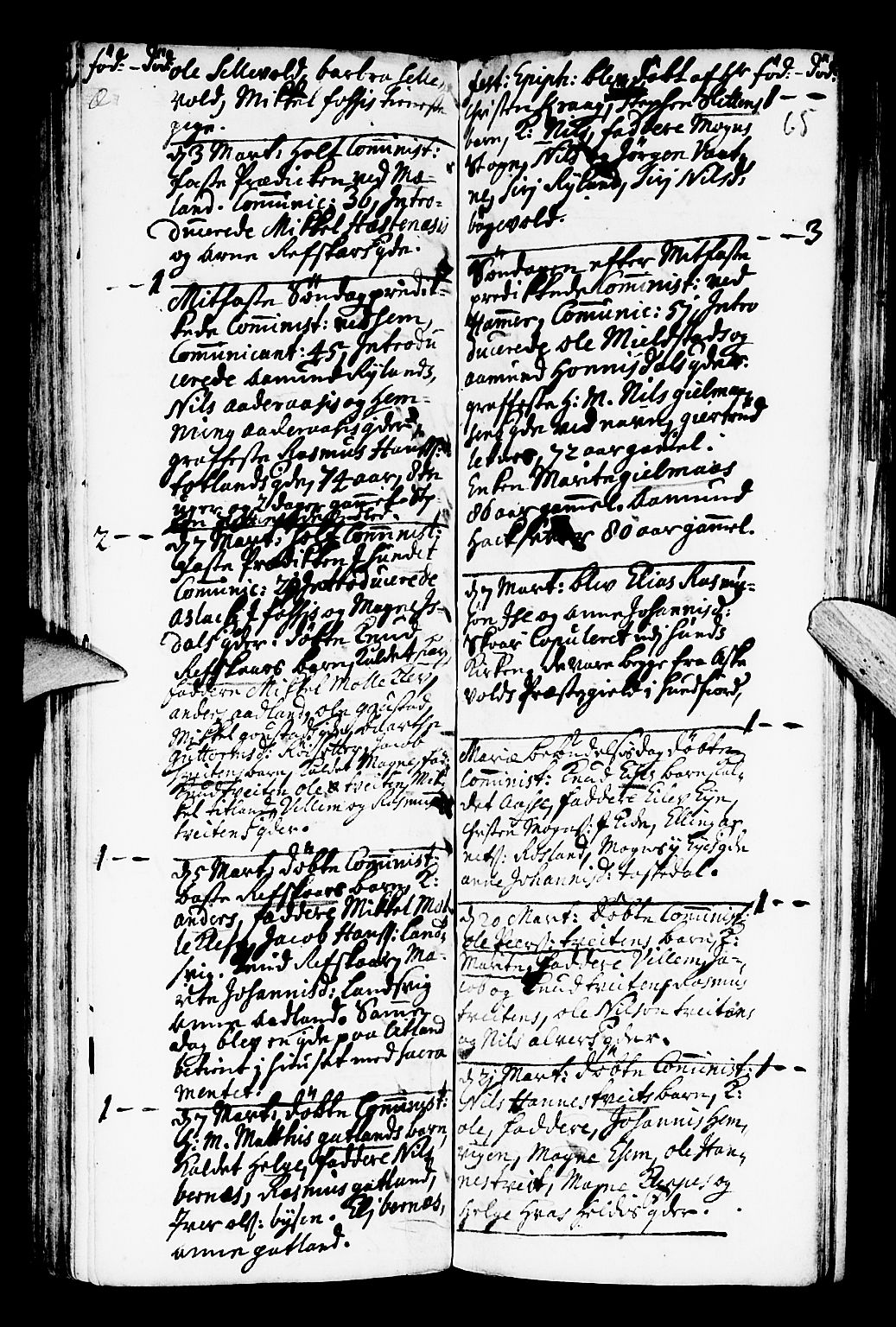 Hamre sokneprestembete, AV/SAB-A-75501/H/Ha/Haa/Haaa/L0004: Ministerialbok nr. A 4, 1727-1733, s. 65