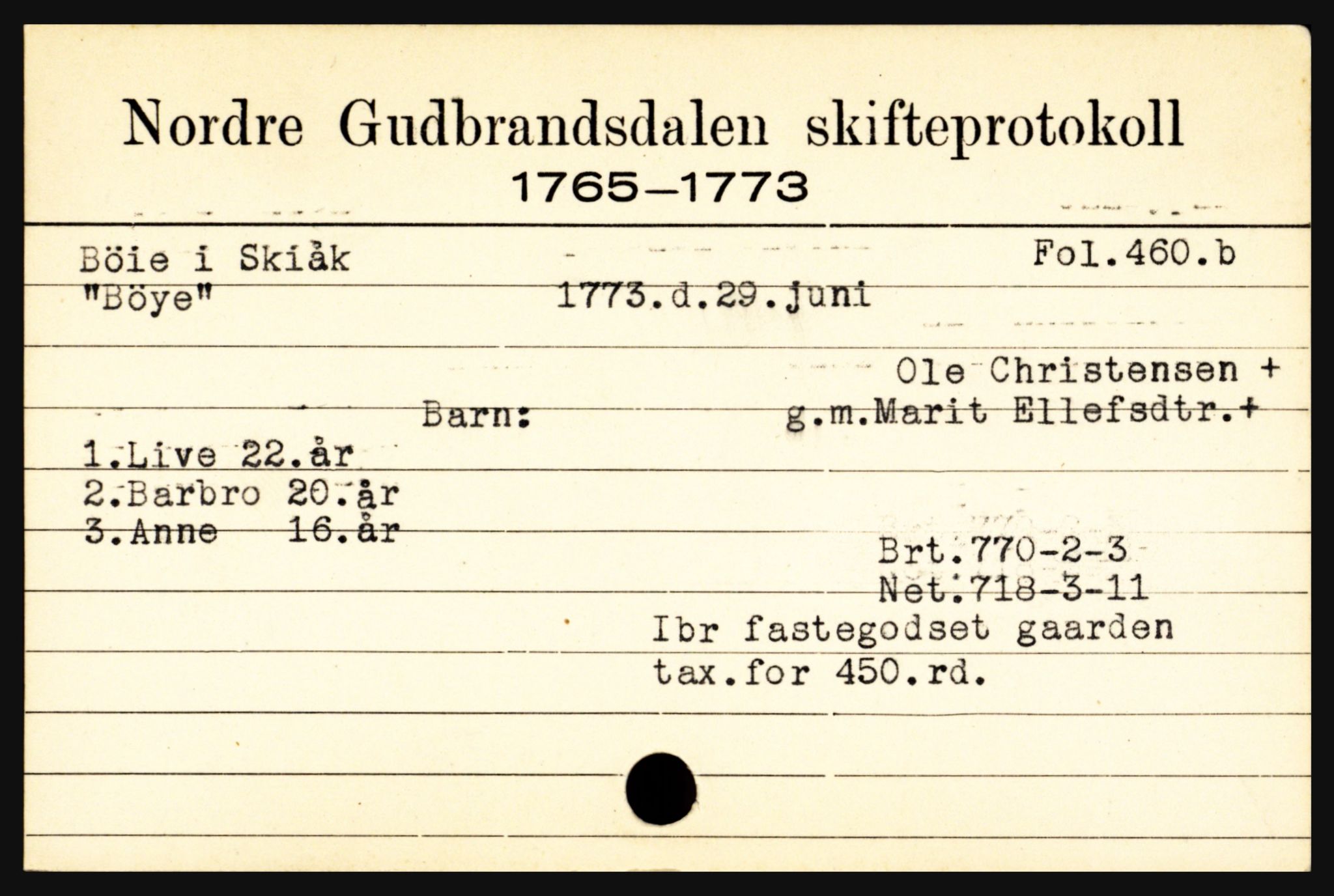 Nord-Gudbrandsdal tingrett, SAH/TING-002/J, 1658-1900, s. 2073