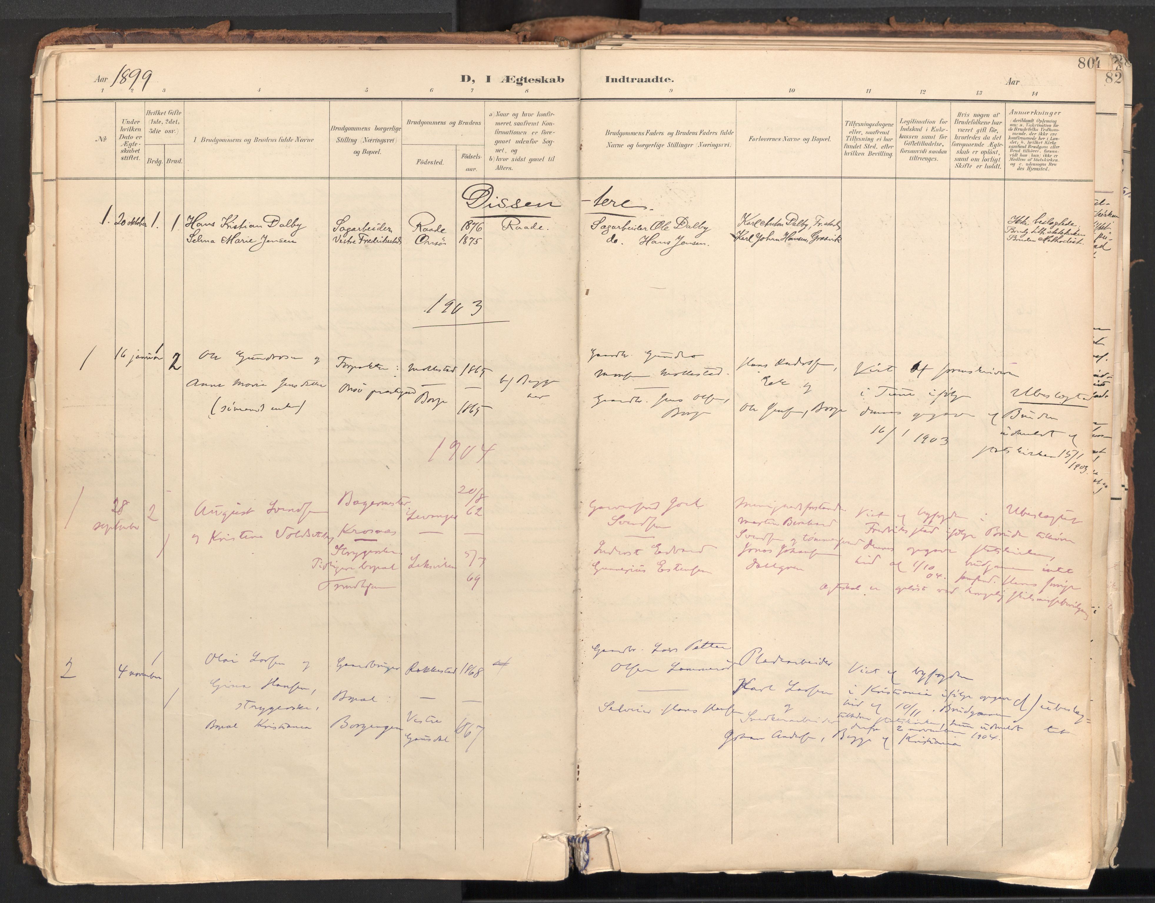 Onsøy prestekontor Kirkebøker, AV/SAO-A-10914/F/Fa/L0009: Ministerialbok nr. I 9, 1899-1966, s. 80