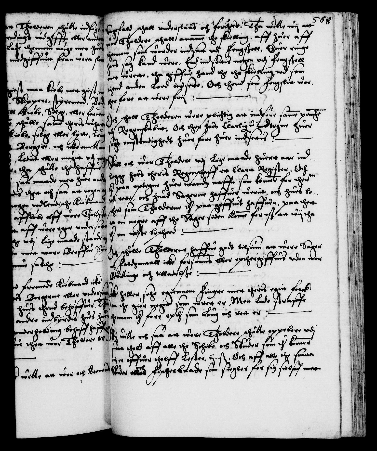 Danske Kanselli 1572-1799, RA/EA-3023/F/Fc/Fca/Fcaa/L0001: Norske registre (mikrofilm), 1572-1588, s. 568a