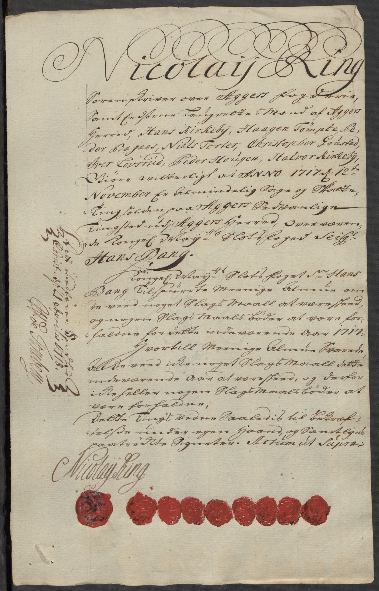 Rentekammeret inntil 1814, Reviderte regnskaper, Fogderegnskap, AV/RA-EA-4092/R10/L0455: Fogderegnskap Aker og Follo, 1717, s. 243