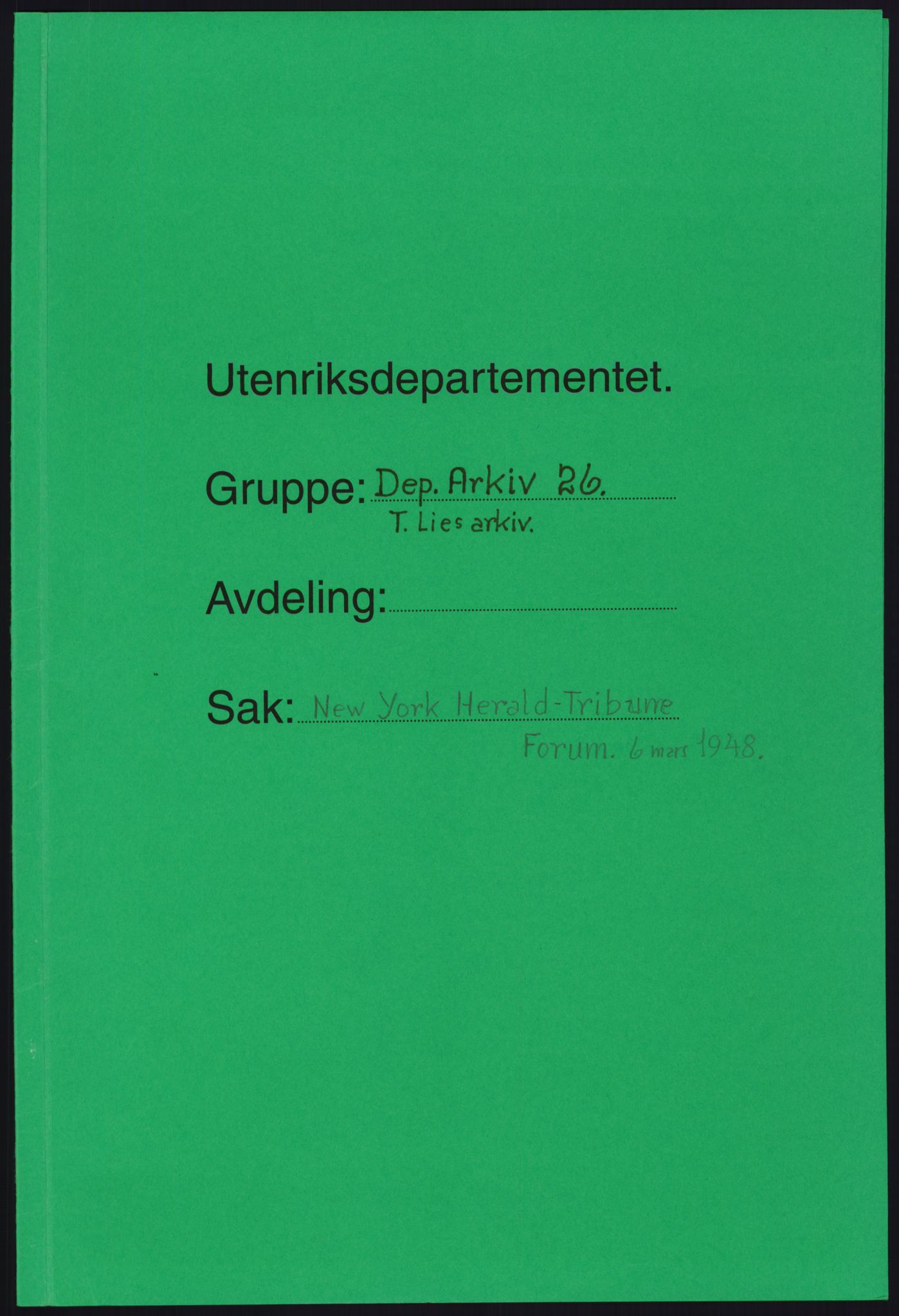 Lie, Trygve, RA/PA-1407/D/L0013: Generalsekretærens papirer., 1946-1950, s. 731