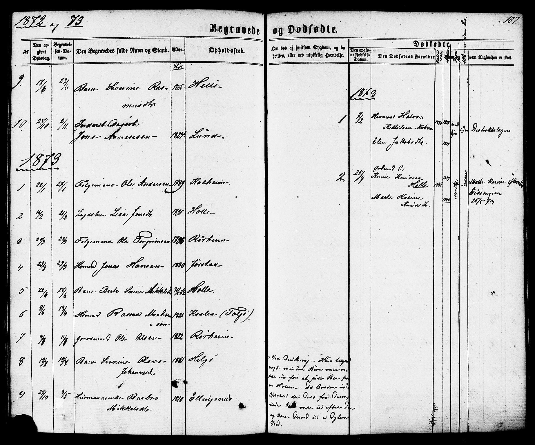 Nedstrand sokneprestkontor, AV/SAST-A-101841/01/IV: Ministerialbok nr. A 10, 1861-1887, s. 187