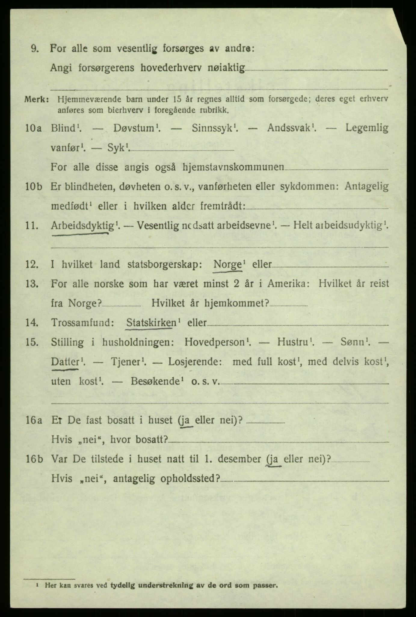 SAB, Folketelling 1920 for 1421 Aurland herred, 1920, s. 1897