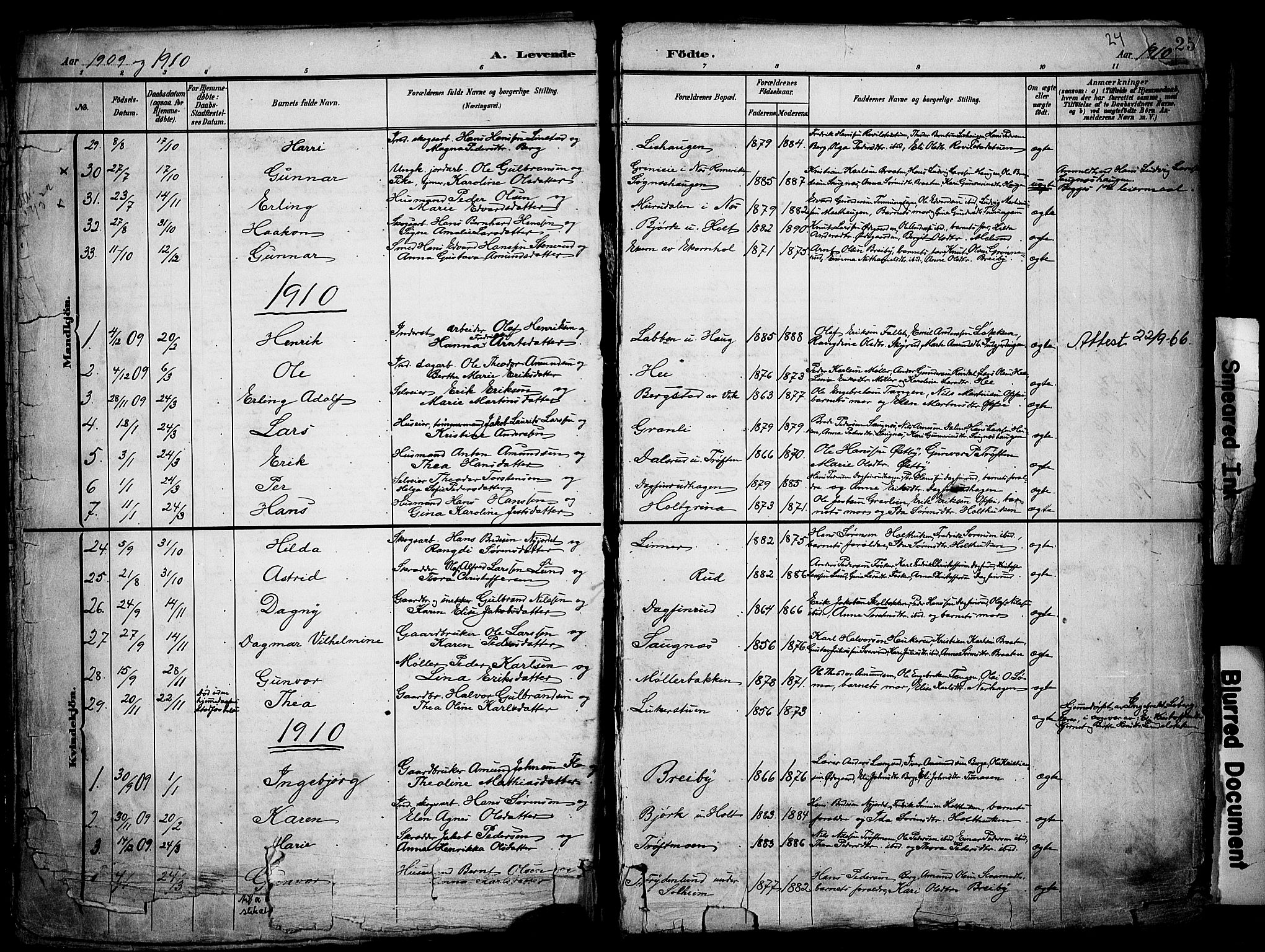 Nord-Odal prestekontor, AV/SAH-PREST-032/H/Ha/Haa/L0007: Ministerialbok nr. 7, 1902-1926, s. 24