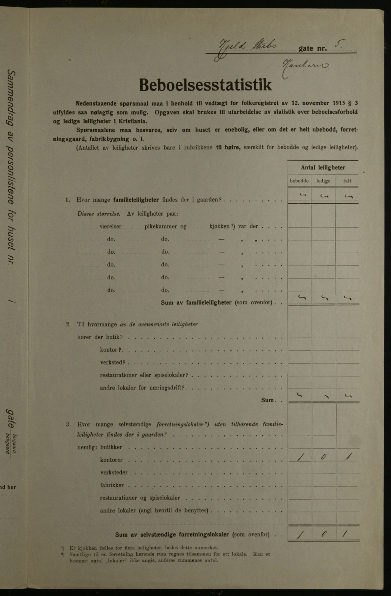 OBA, Kommunal folketelling 1.12.1923 for Kristiania, 1923, s. 57556