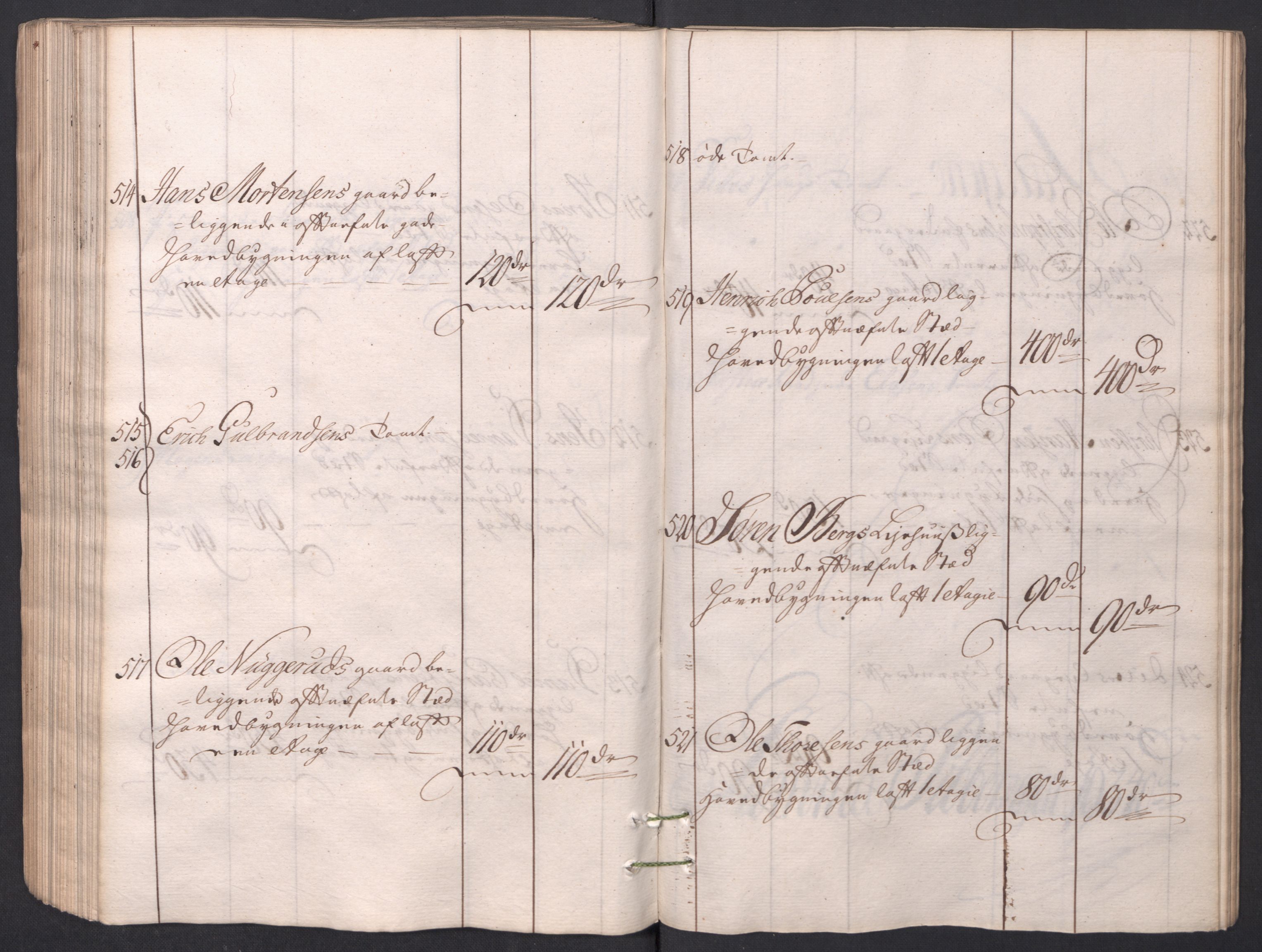 Kristiania stiftamt, AV/SAO-A-10386/I/Ia/L0001/0002: Branntakster / Christiania, 1766-1767