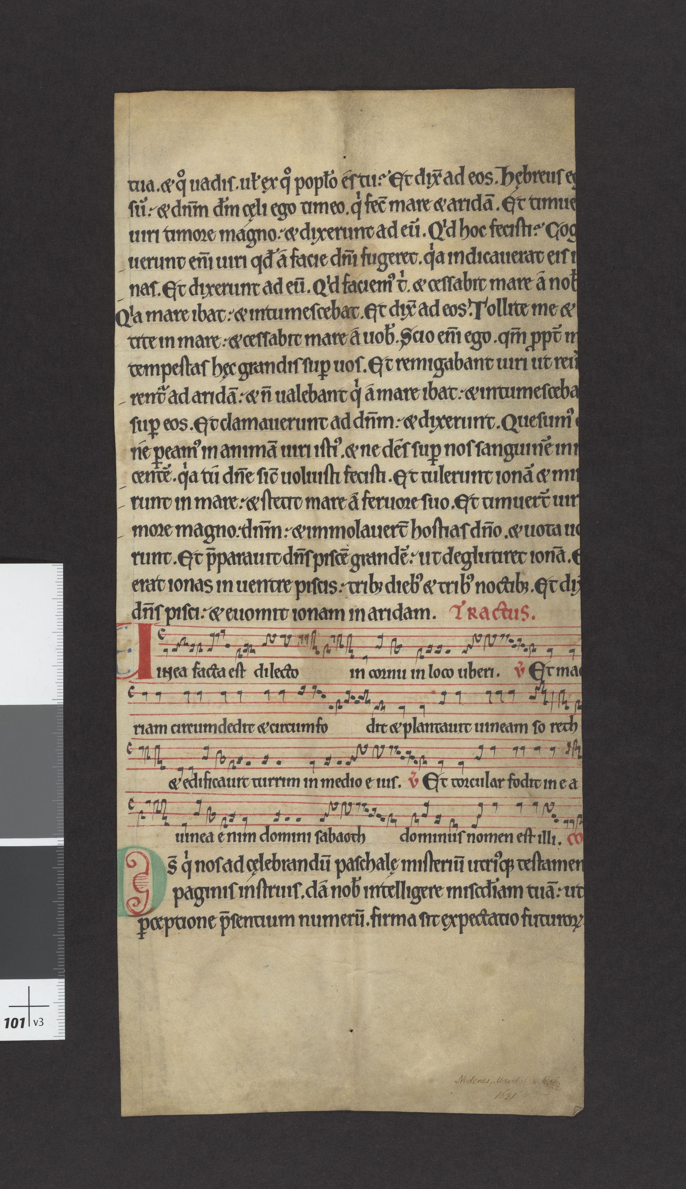 Riksarkivets diplomsamling, RA/EA-5965/F27/F27A/F27Ab/L0001: Latinske fragmenter stort format, 1100-1536, s. 32