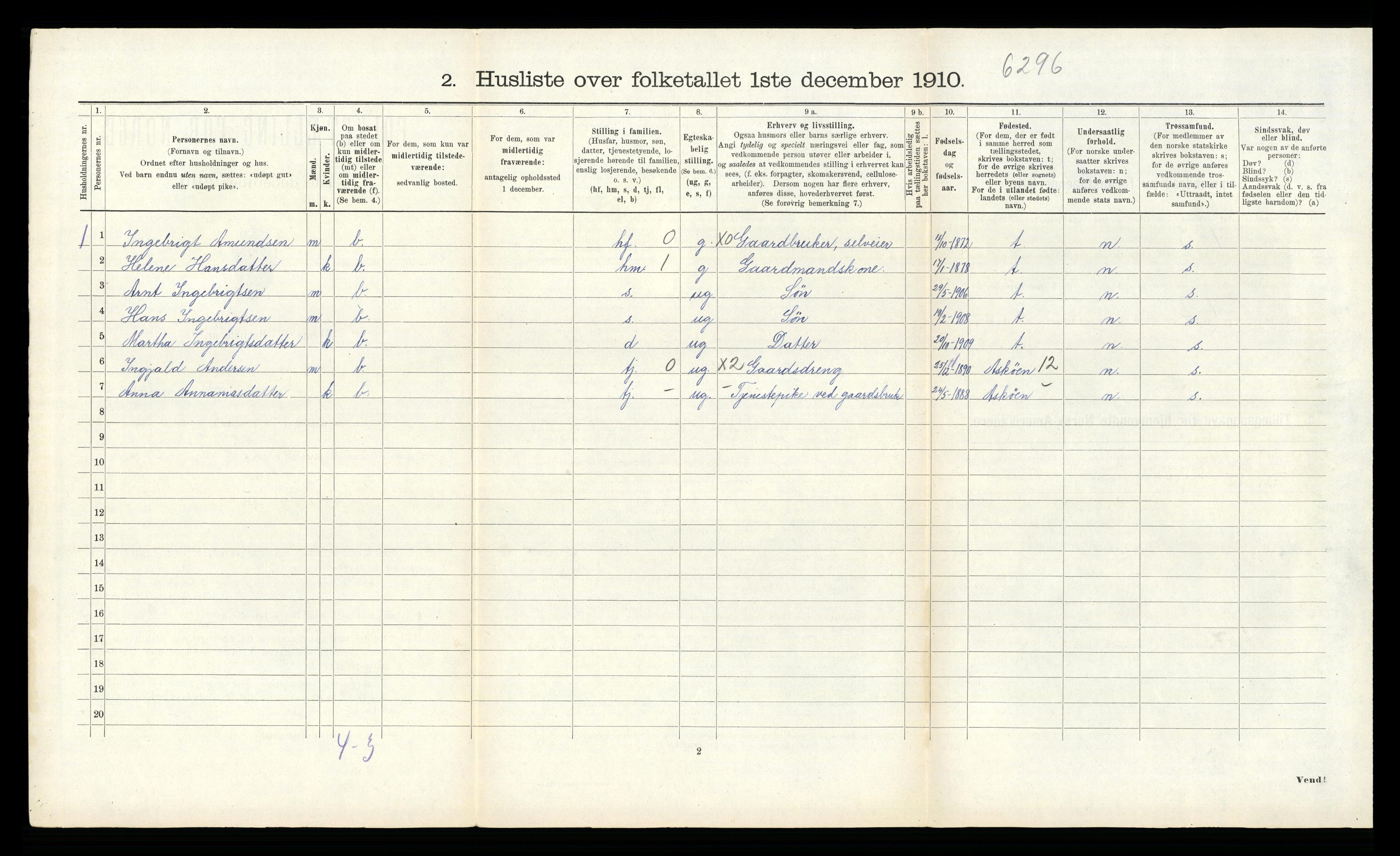 RA, Folketelling 1910 for 1249 Fana herred, 1910, s. 228