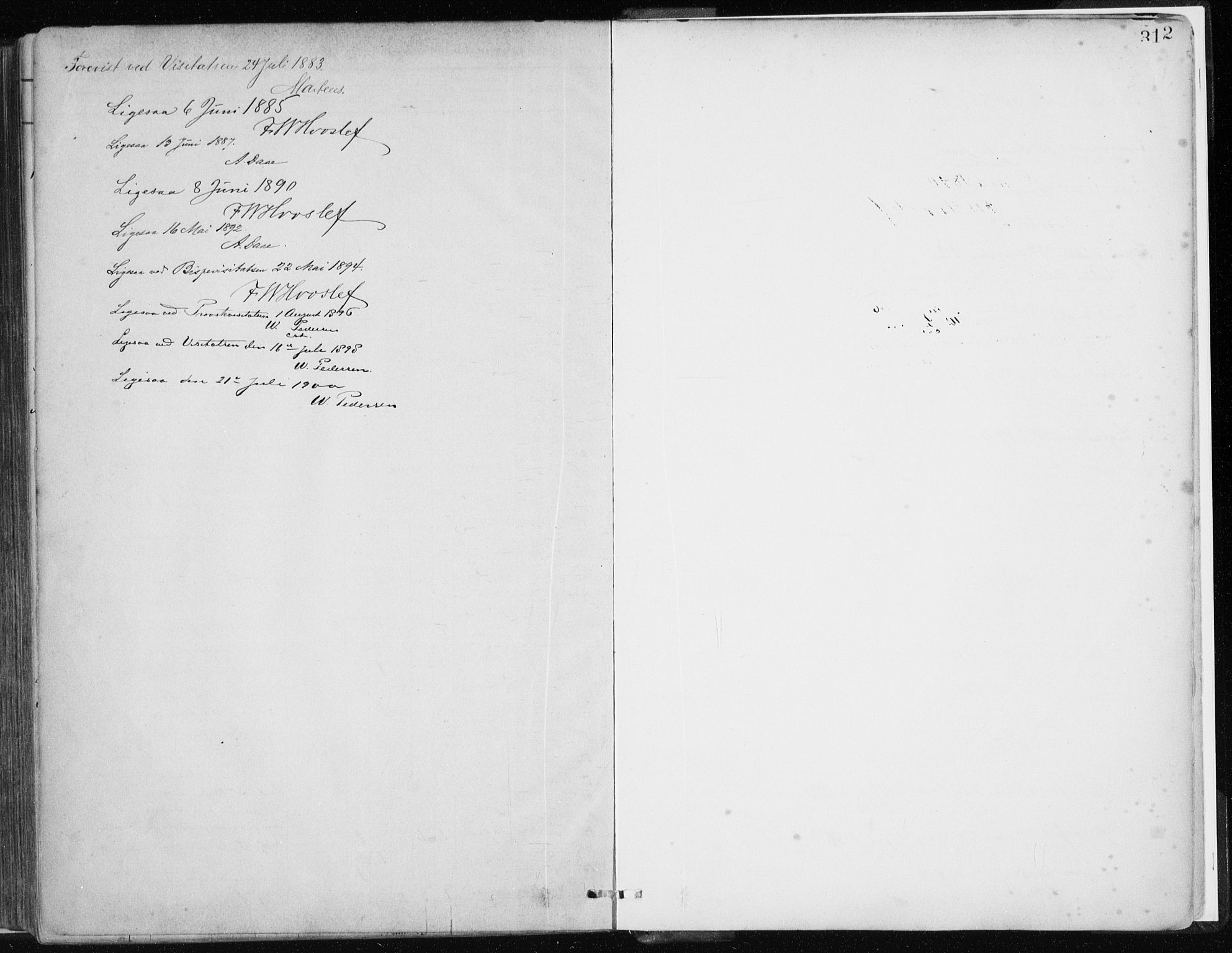 Masfjorden Sokneprestembete, SAB/A-77001: Ministerialbok nr. B  1, 1876-1899, s. 312