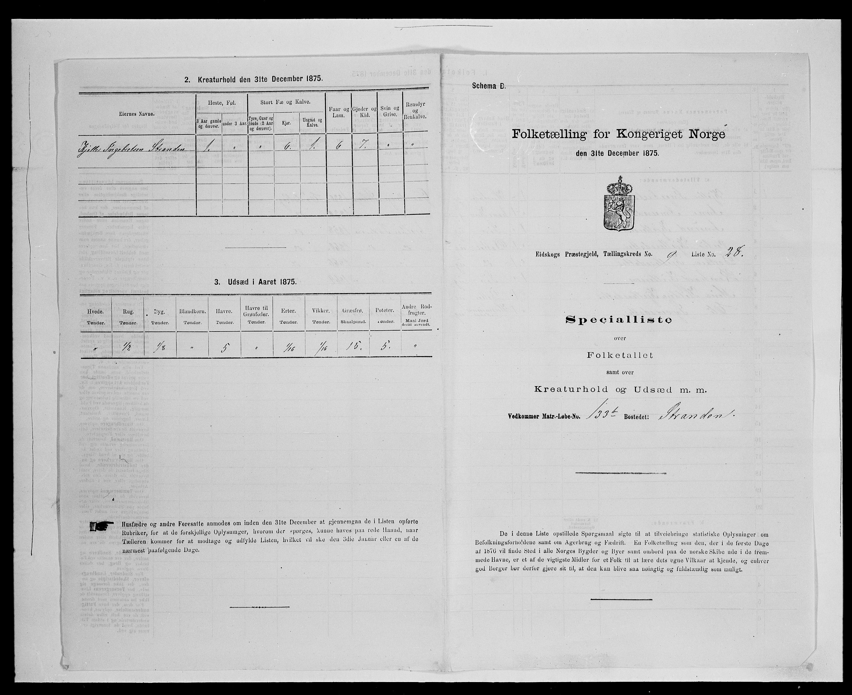 SAH, Folketelling 1875 for 0420P Eidskog prestegjeld, 1875, s. 1572