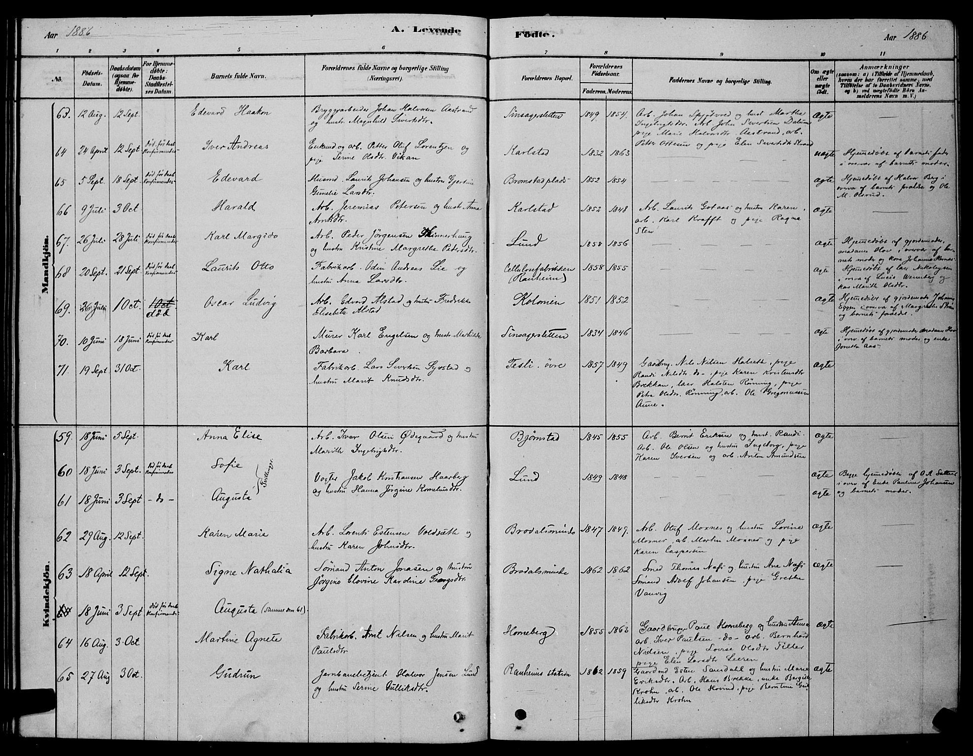 Ministerialprotokoller, klokkerbøker og fødselsregistre - Sør-Trøndelag, AV/SAT-A-1456/606/L0312: Klokkerbok nr. 606C08, 1878-1894