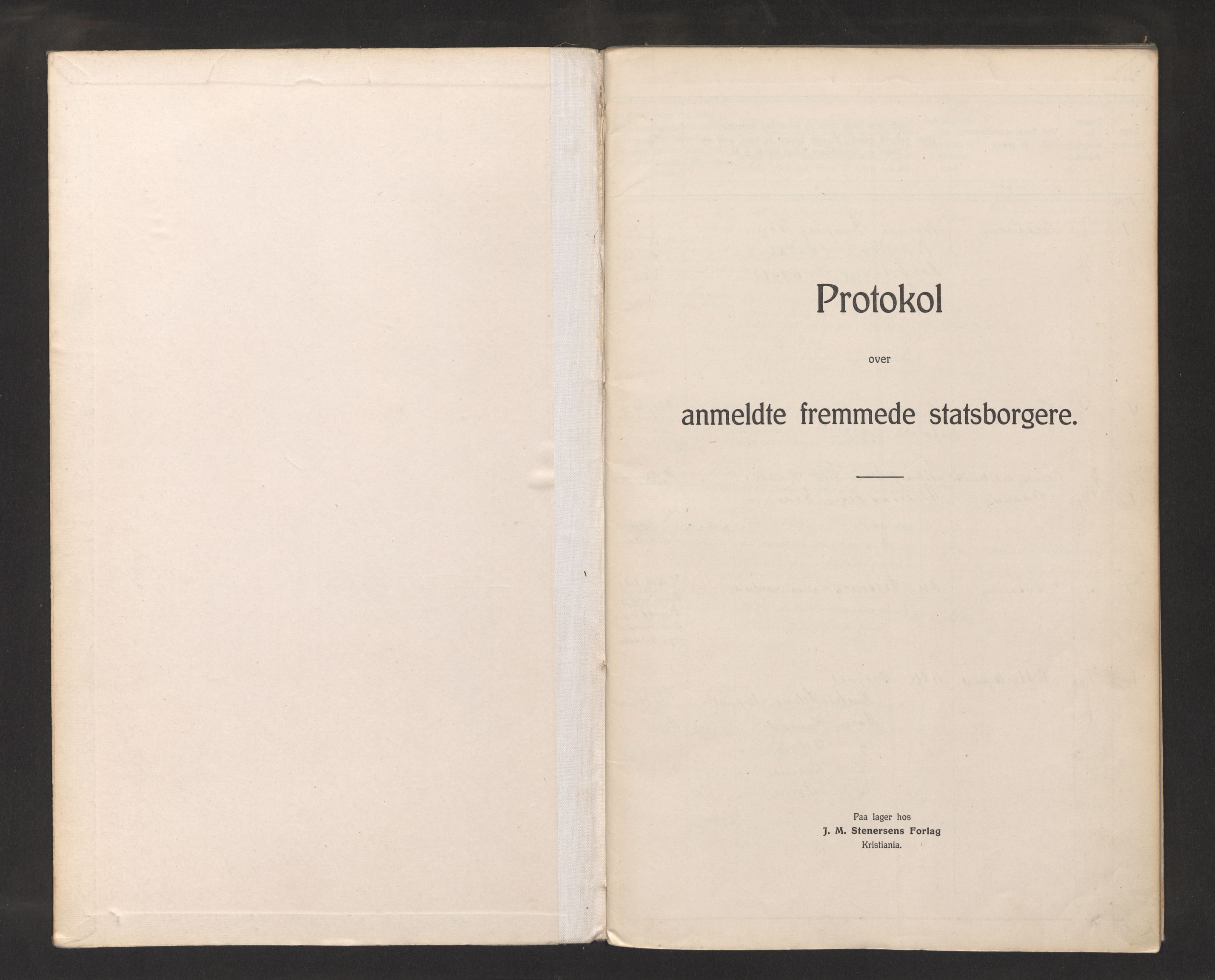 Lensmannen i Gaular, AV/SAB-A-27601/0020/L0003: Framandprotokoll, 1919-1955