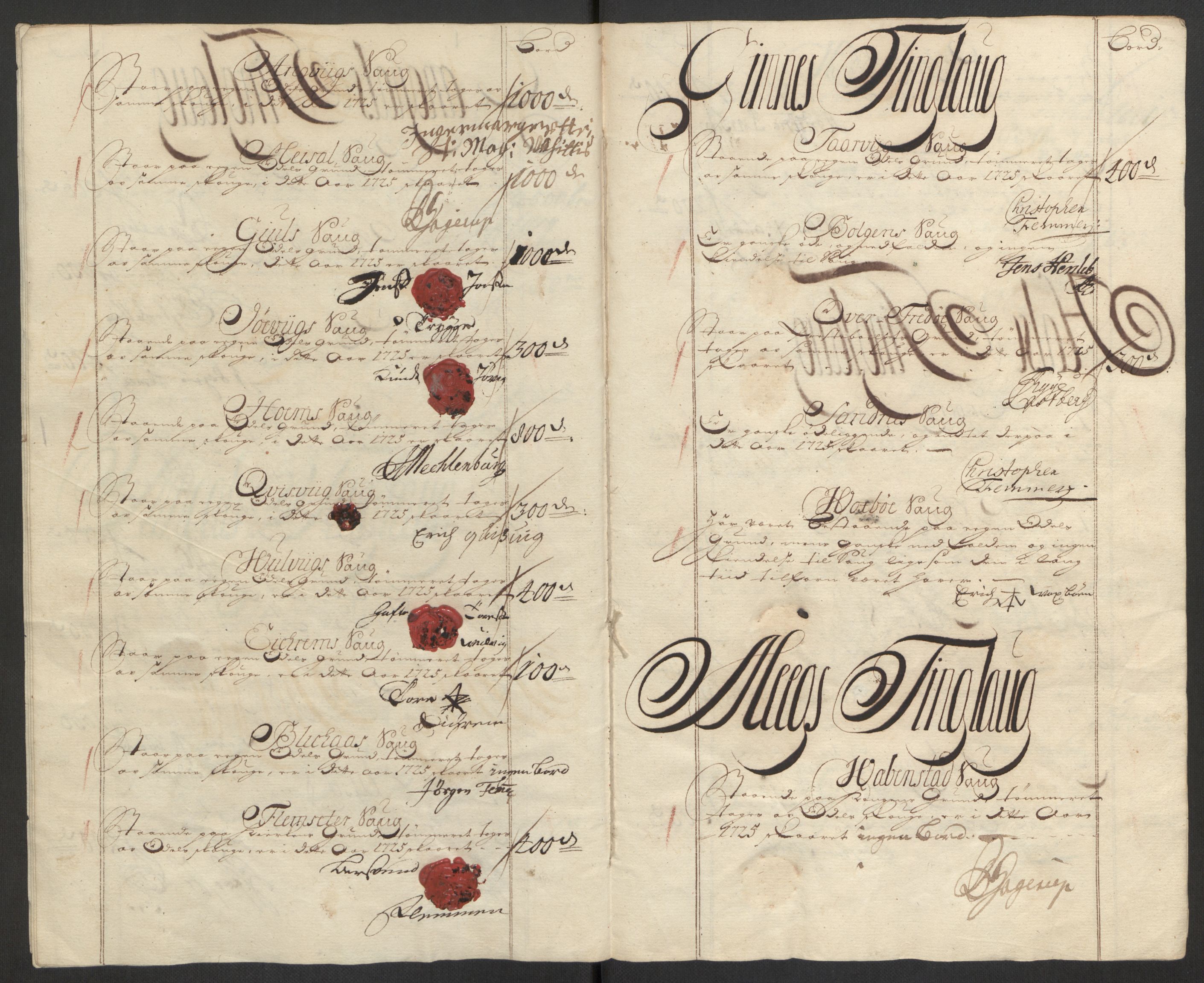 Rentekammeret inntil 1814, Reviderte regnskaper, Fogderegnskap, AV/RA-EA-4092/R56/L3758: Fogderegnskap Nordmøre, 1725, s. 120