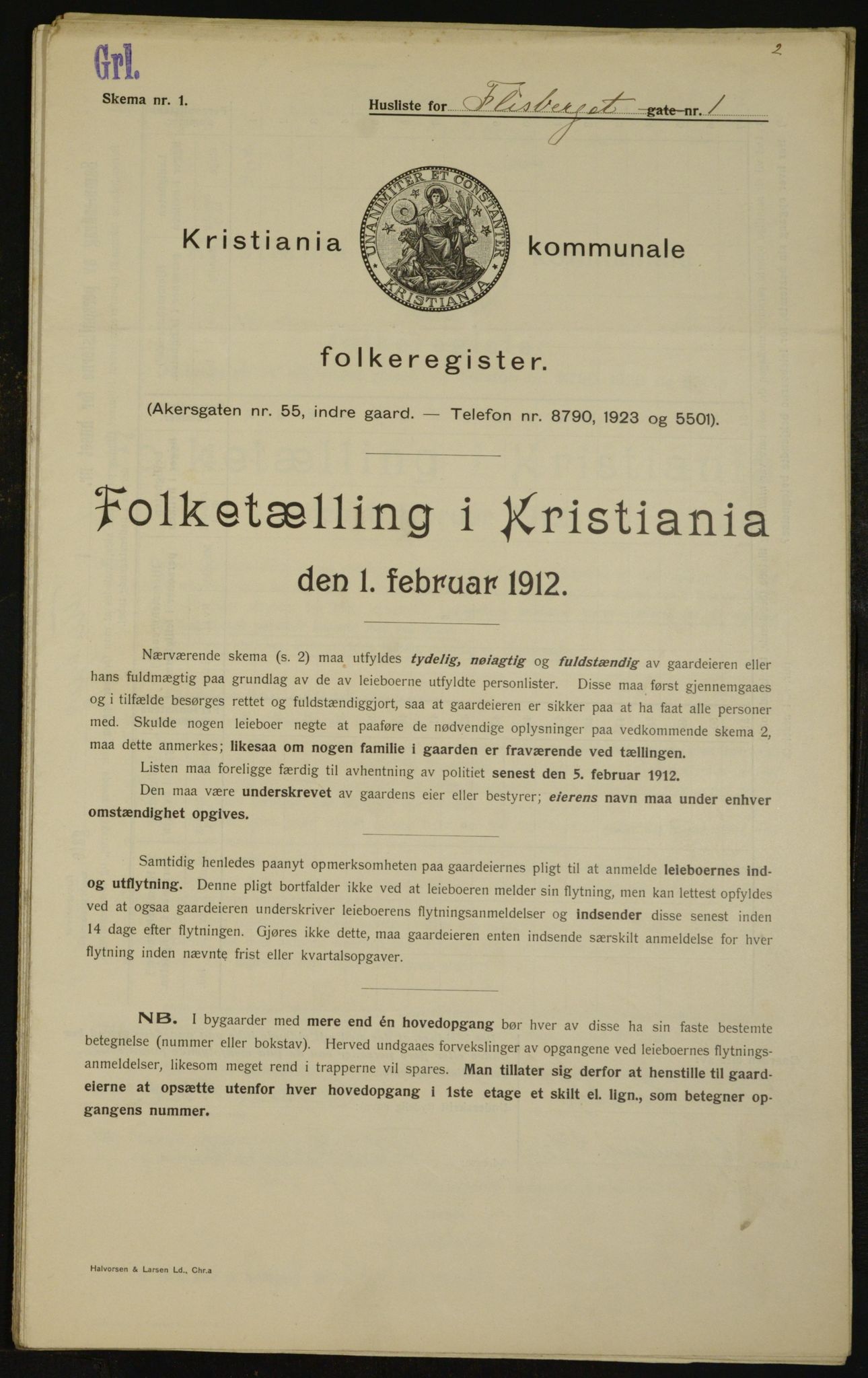 OBA, Kommunal folketelling 1.2.1912 for Kristiania, 1912, s. 24590