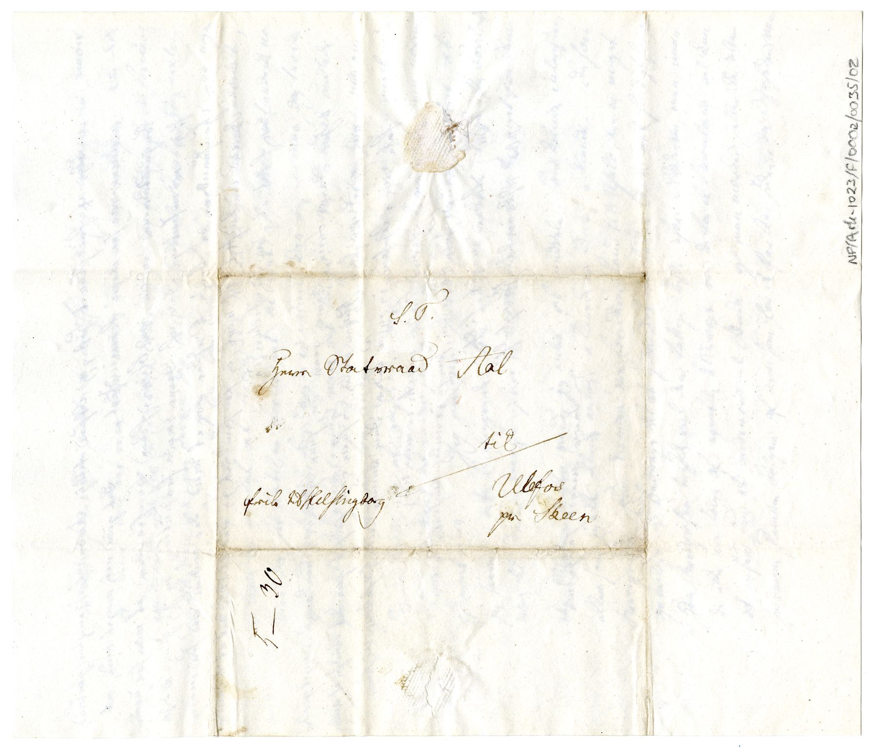Diderik Maria Aalls brevsamling, NF/Ark-1023/F/L0002: D.M. Aalls brevsamling. B - C, 1799-1889, s. 189