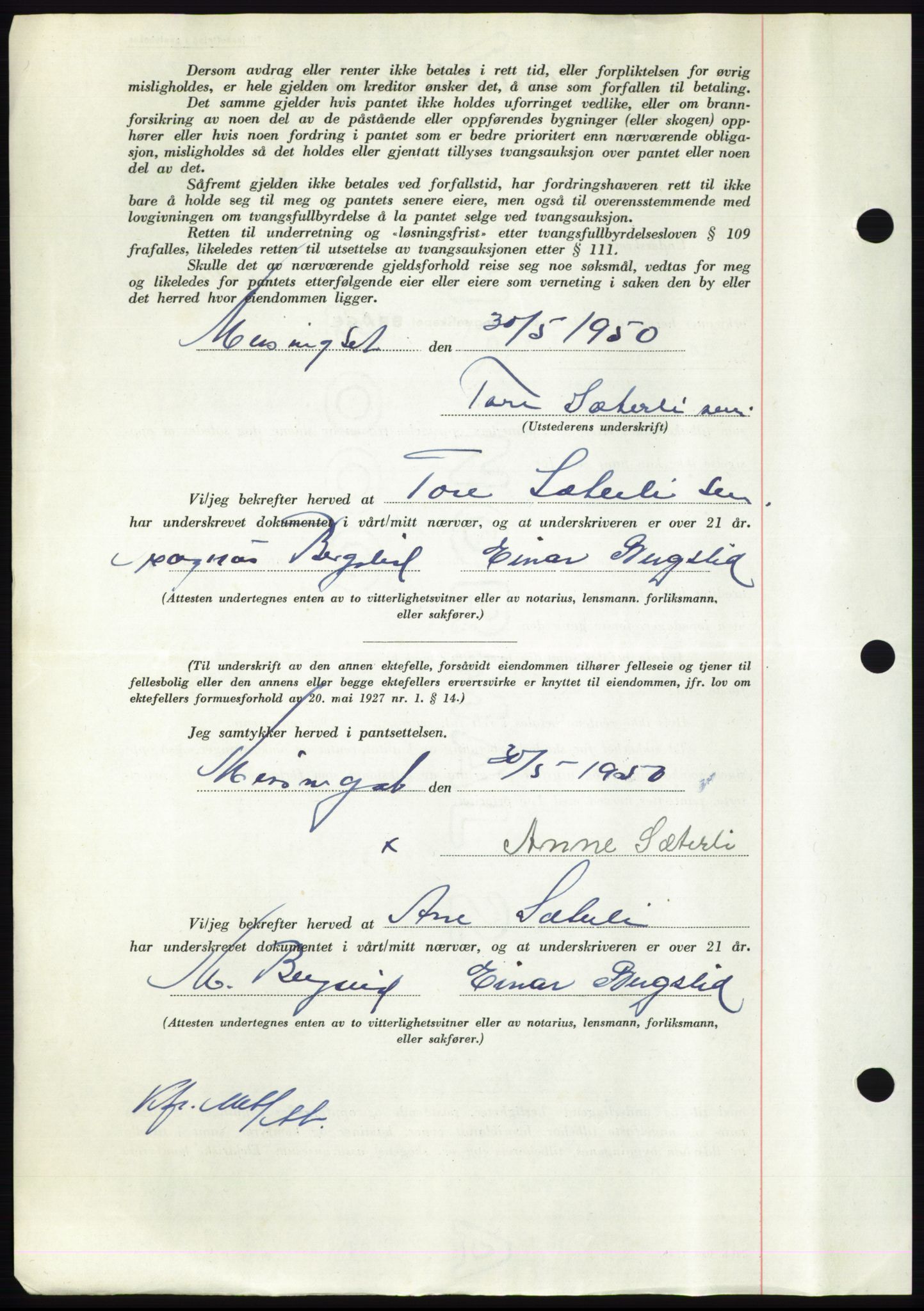 Nordmøre sorenskriveri, AV/SAT-A-4132/1/2/2Ca: Pantebok nr. B105, 1950-1950, Dagboknr: 1744/1950