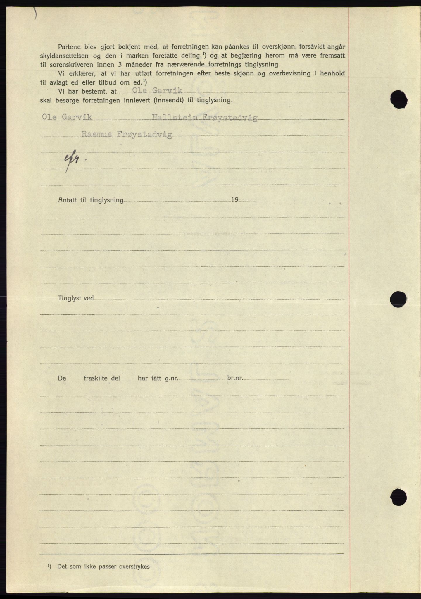 Søre Sunnmøre sorenskriveri, AV/SAT-A-4122/1/2/2C/L0076: Pantebok nr. 2A, 1943-1944, Dagboknr: 688/1944