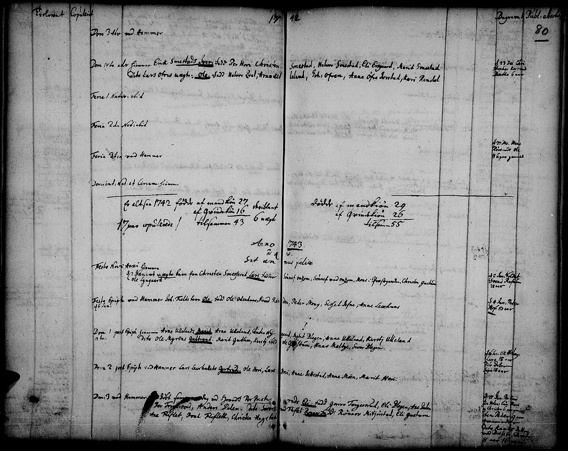 Fåberg prestekontor, AV/SAH-PREST-086/H/Ha/Haa/L0001: Ministerialbok nr. 1, 1727-1775, s. 80
