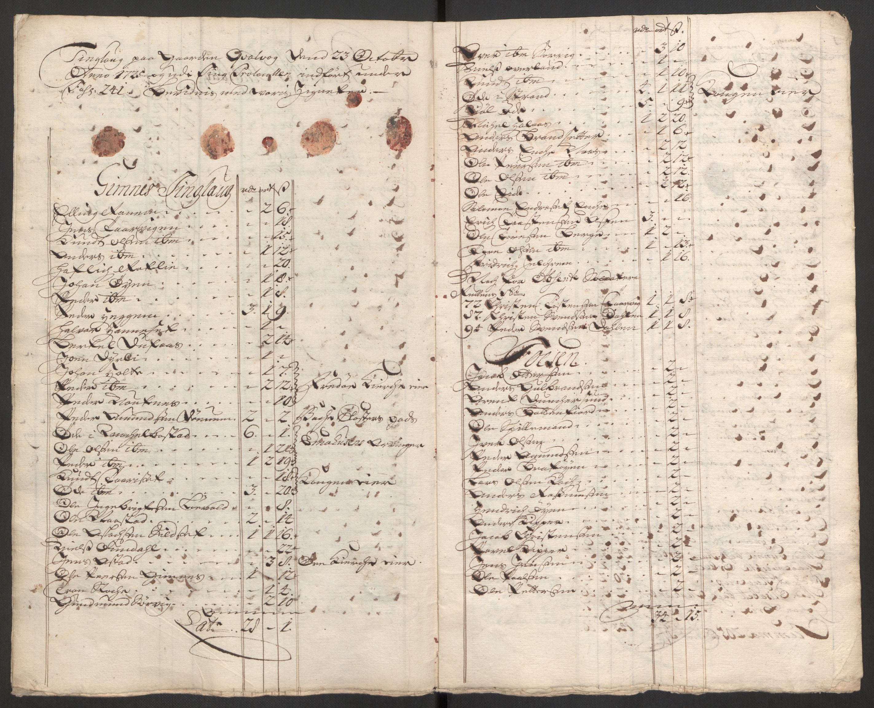 Rentekammeret inntil 1814, Reviderte regnskaper, Fogderegnskap, AV/RA-EA-4092/R56/L3758: Fogderegnskap Nordmøre, 1725, s. 302