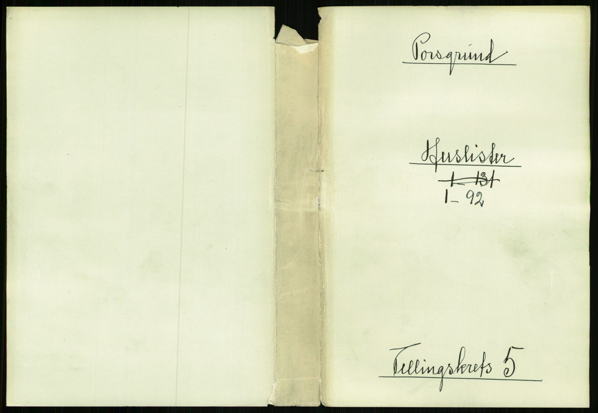 RA, Folketelling 1891 for 0805 Porsgrunn kjøpstad, 1891, s. 997