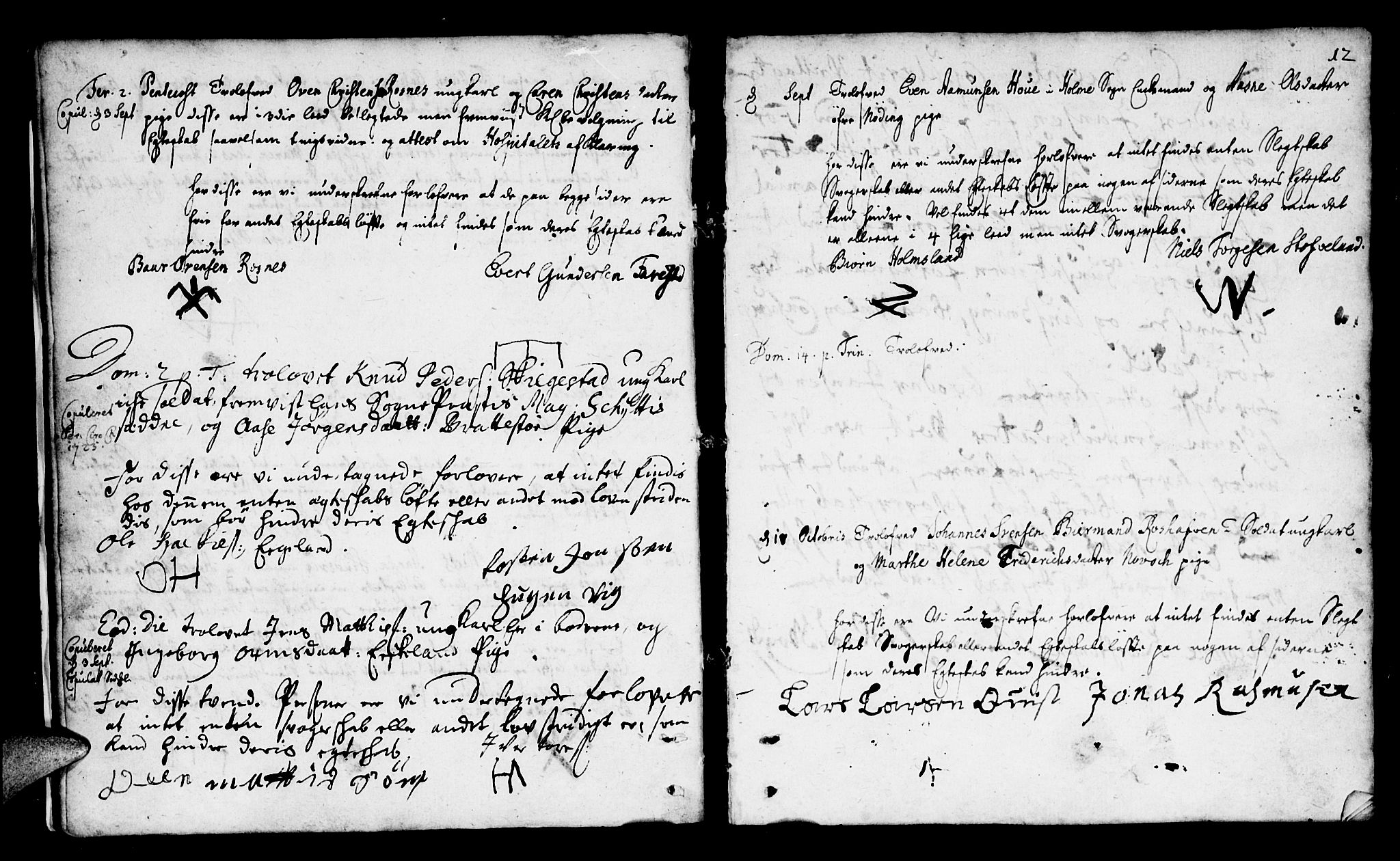 Mandal sokneprestkontor, AV/SAK-1111-0030/F/Fa/Faa/L0002: Ministerialbok nr. A 2, 1720-1754, s. 12