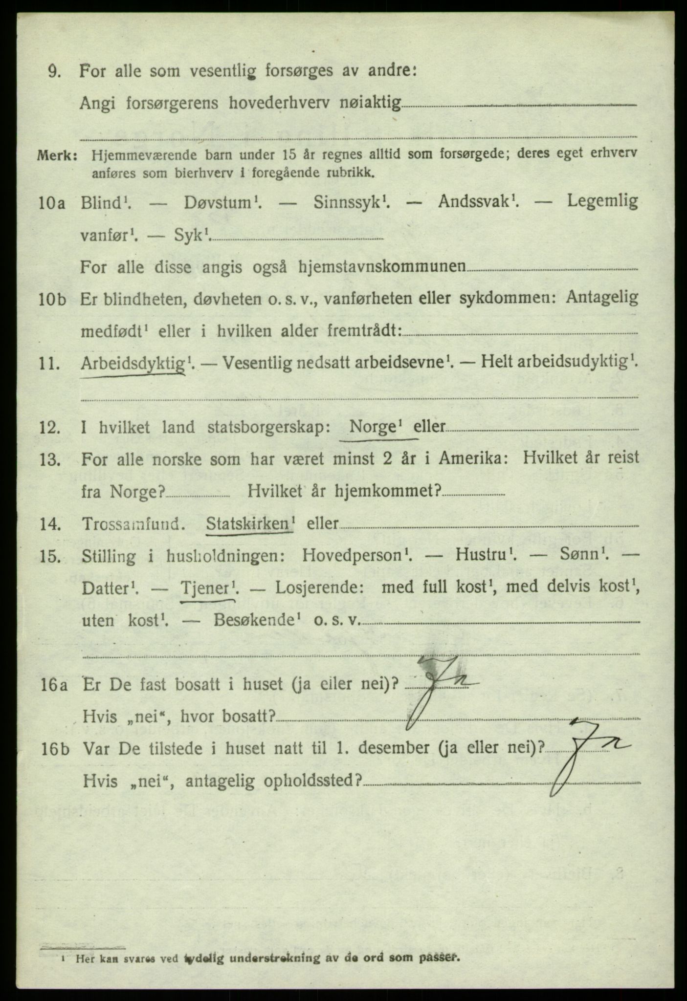 SAB, Folketelling 1920 for 1246 Fjell herred, 1920, s. 3667
