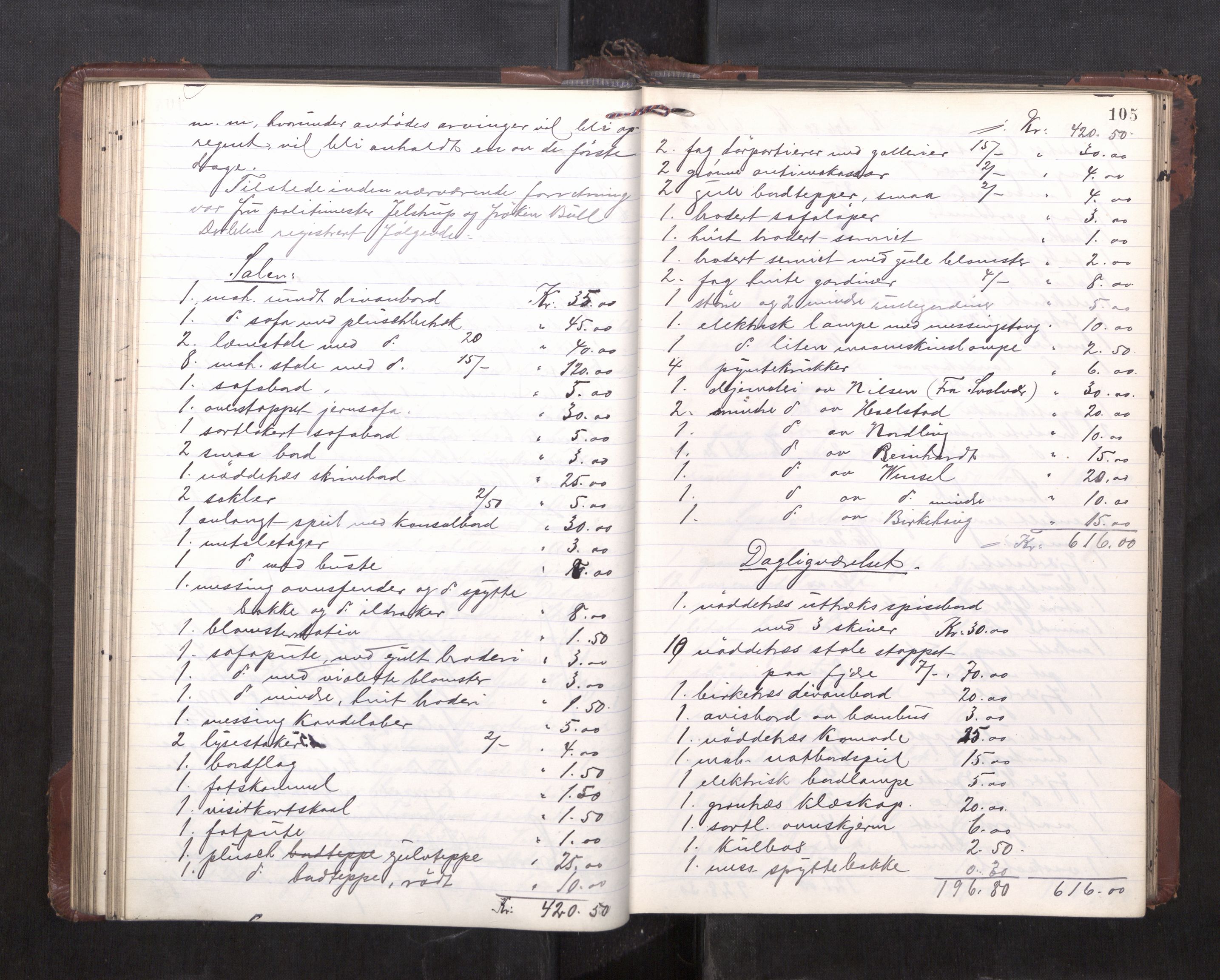 Trondheim byfogd, AV/SAT-A-0003/1/3/3C/L0036: Skifteregistreringsprotokoll - 14/4-24/9. (u/ register), 1915-1918, s. 105