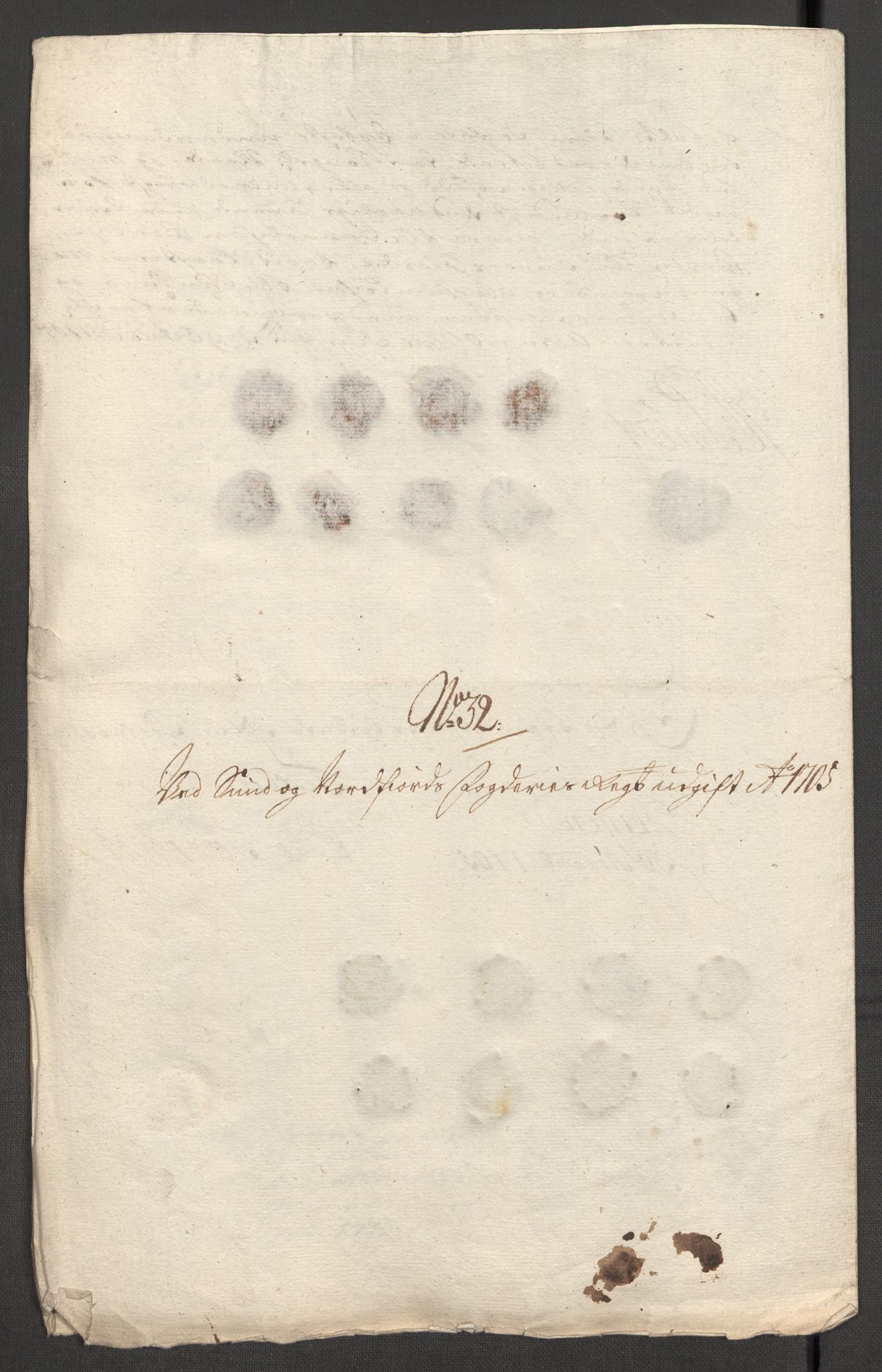Rentekammeret inntil 1814, Reviderte regnskaper, Fogderegnskap, RA/EA-4092/R53/L3429: Fogderegnskap Sunn- og Nordfjord, 1705, s. 275