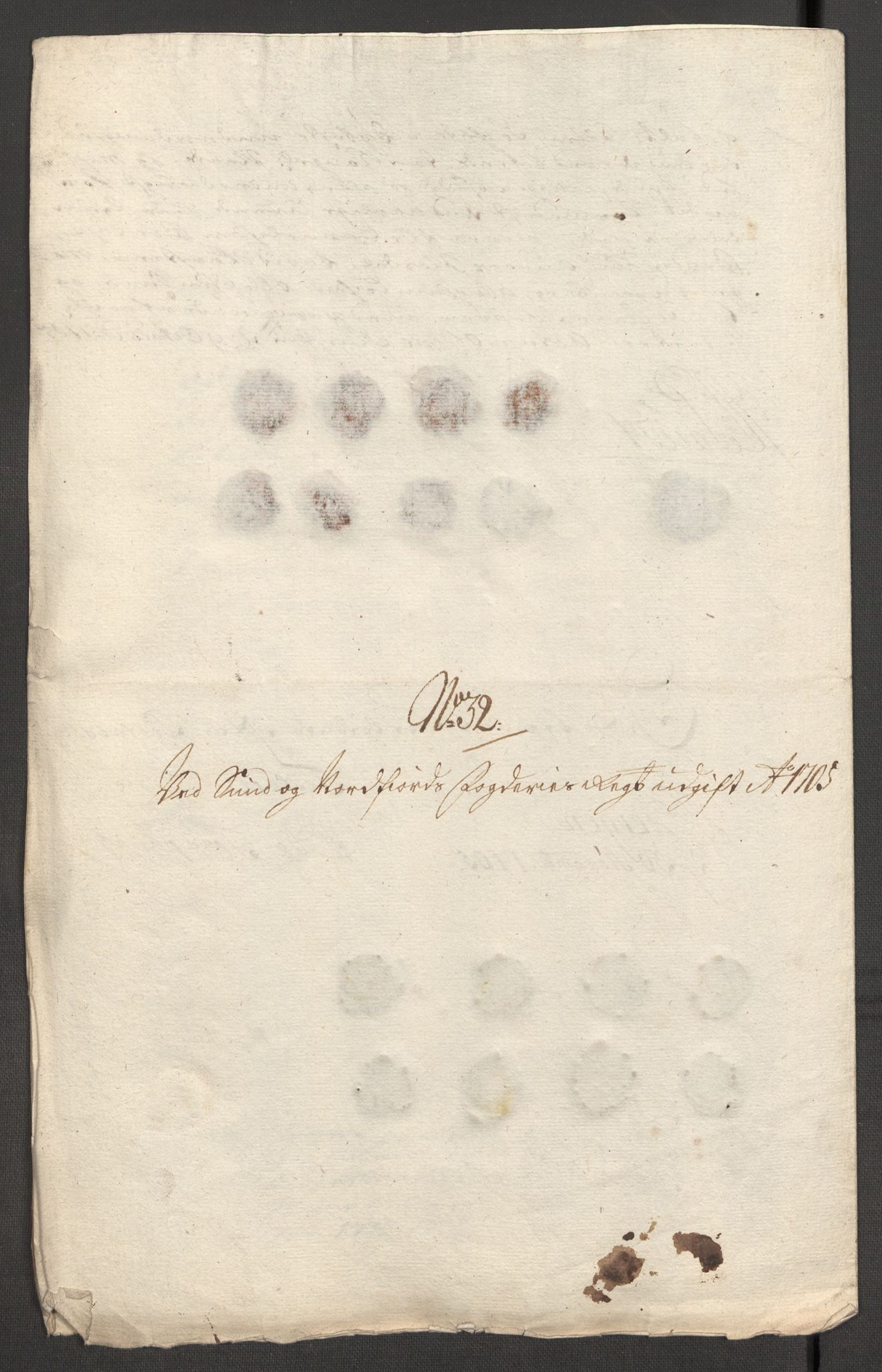 Rentekammeret inntil 1814, Reviderte regnskaper, Fogderegnskap, AV/RA-EA-4092/R53/L3429: Fogderegnskap Sunn- og Nordfjord, 1705, s. 275