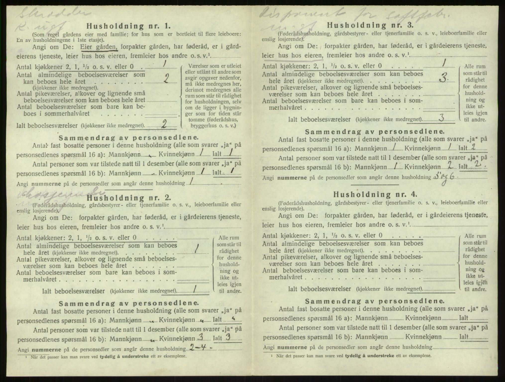 SAB, Folketelling 1920 for 1420 Sogndal herred, 1920, s. 607