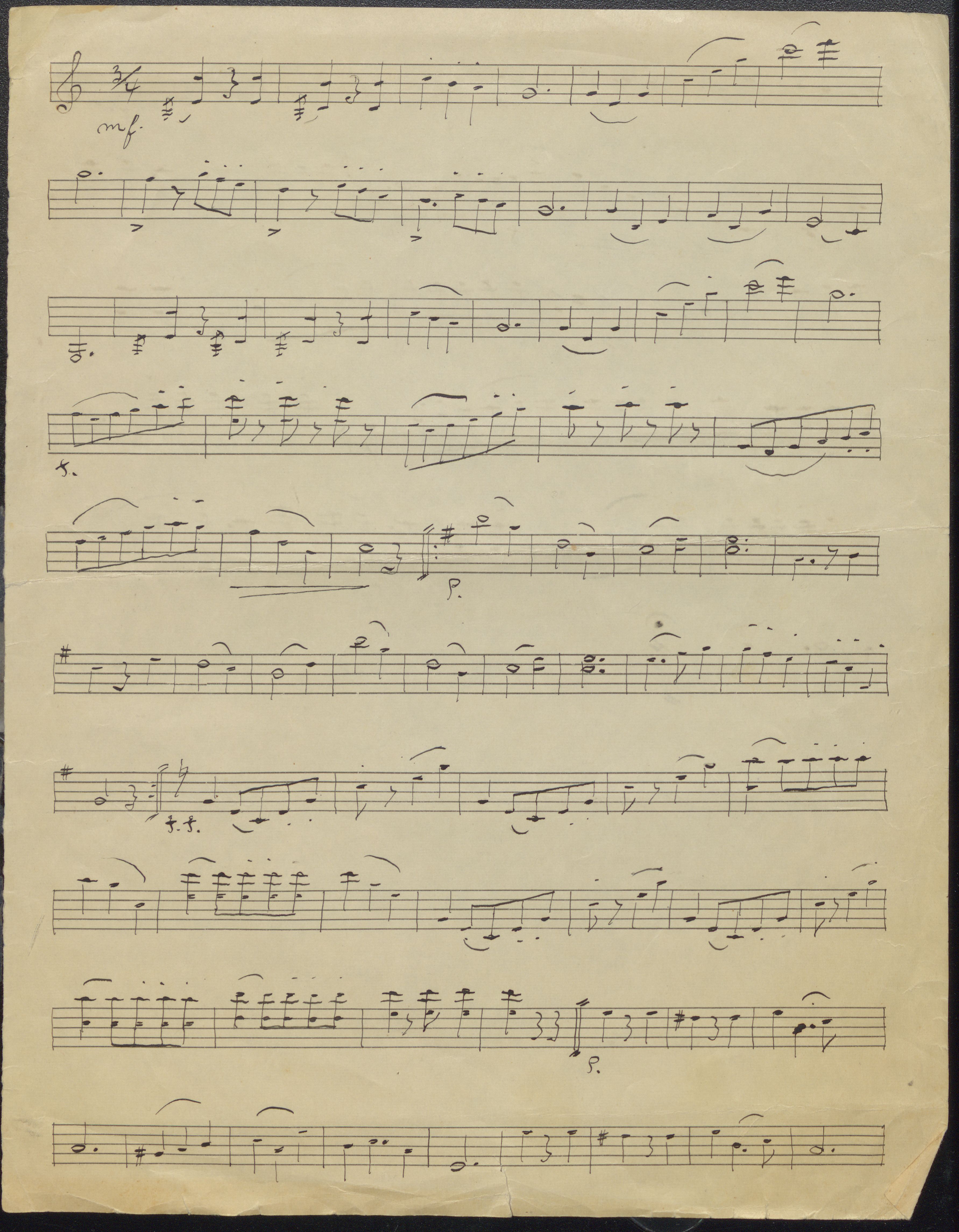 Sa 42 - Storgårds- og folkemusikk fra Klokkergården (Lardal bygdetun), VEMU/A-2514/F/L0002/0003: Originale håndskrevne, trykte og kopierte noter og notebøker, hefter, brev m.m. / Noter etter "Robakkmusikken" med Martin Kjeldsen Kalleberg og Paul S. Huseby, 1900-1920