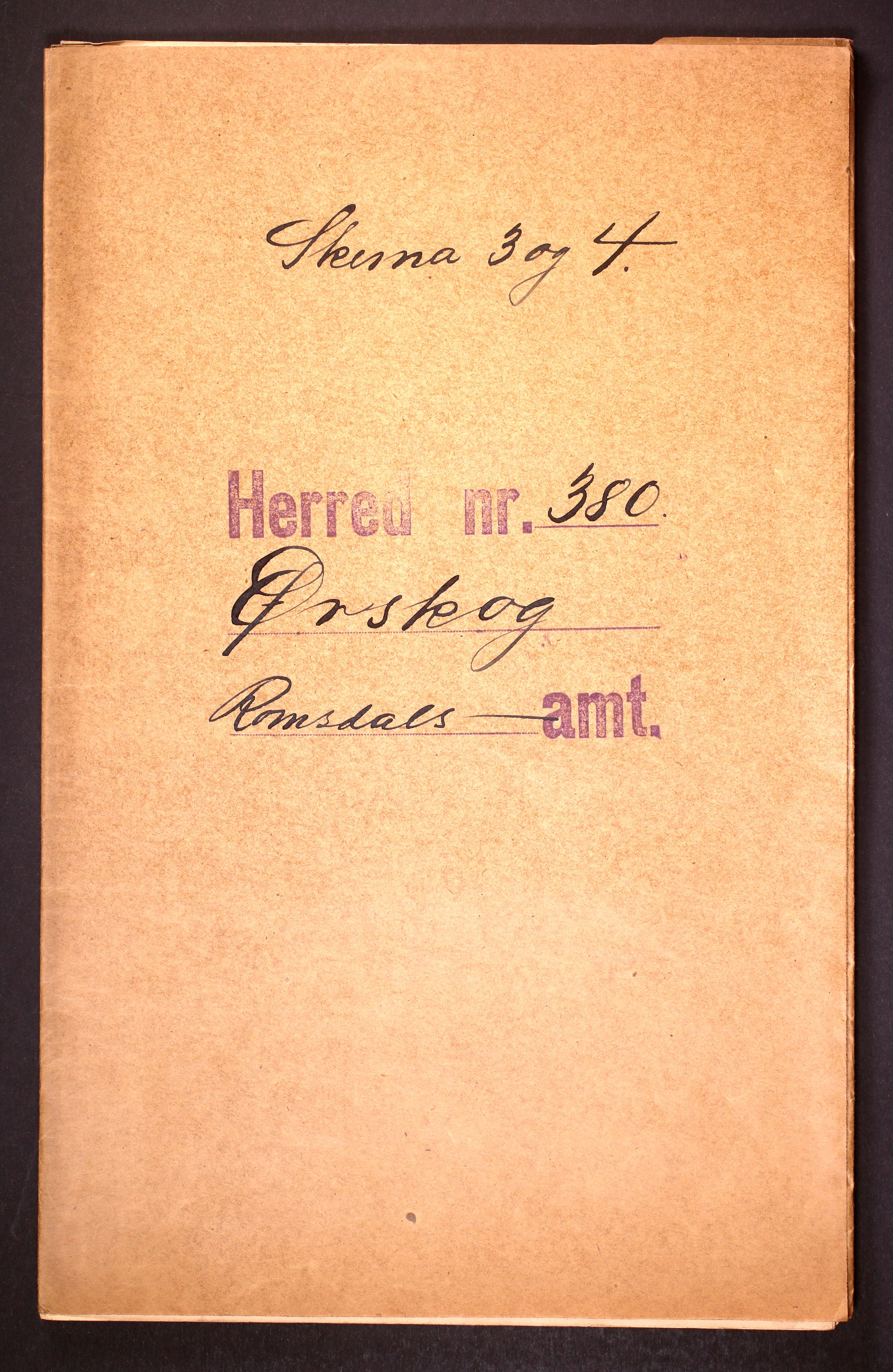 RA, Folketelling 1910 for 1527 Ørskog herred, 1910, s. 1
