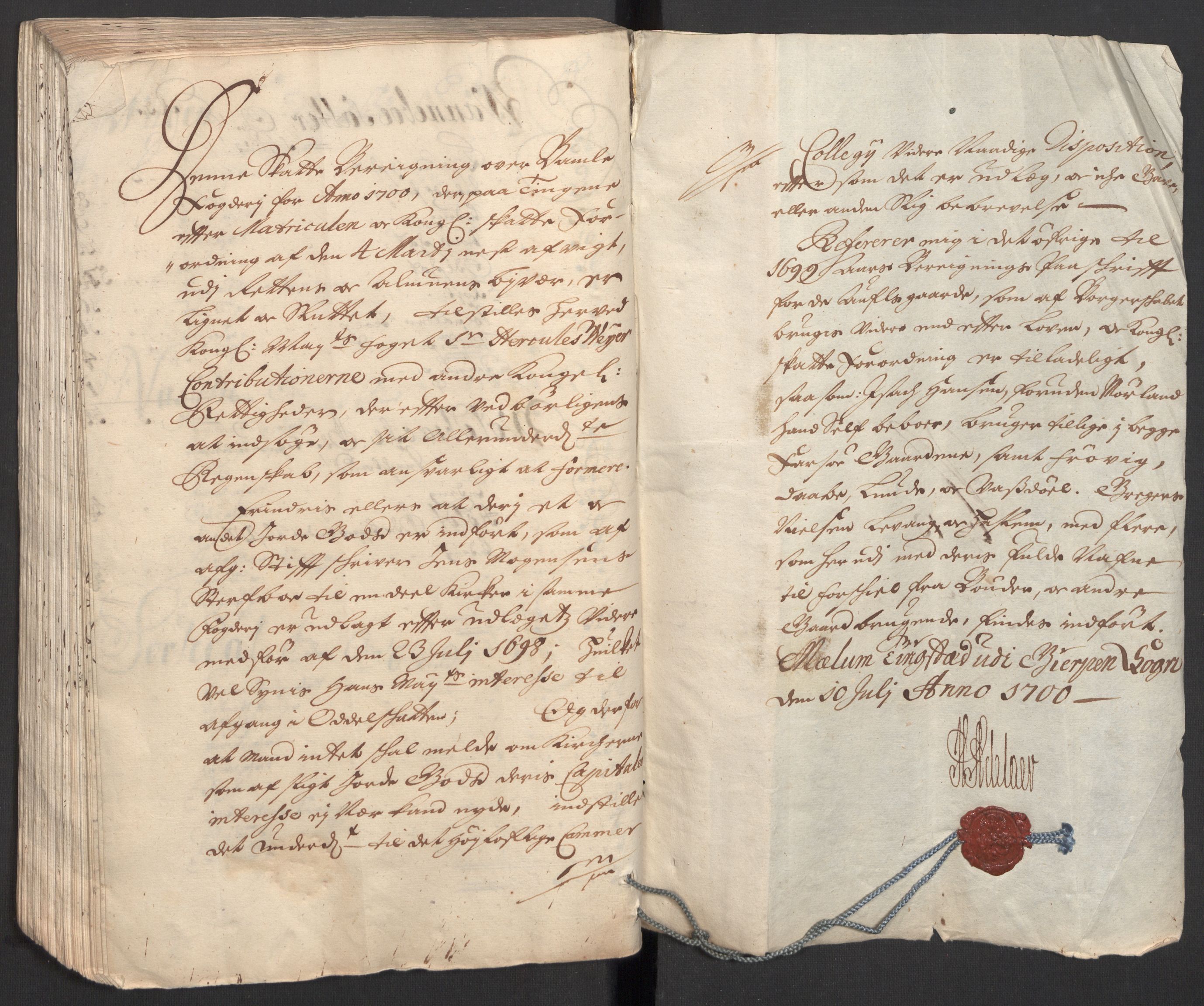 Rentekammeret inntil 1814, Reviderte regnskaper, Fogderegnskap, AV/RA-EA-4092/R36/L2104: Fogderegnskap Øvre og Nedre Telemark og Bamble, 1700, s. 312