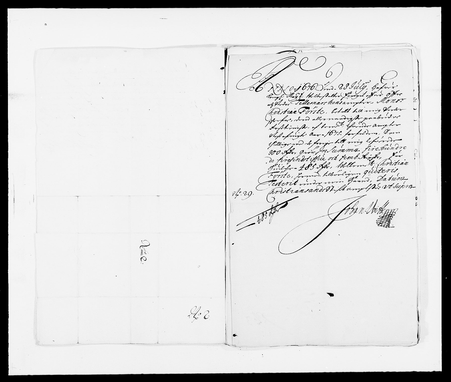 Rentekammeret inntil 1814, Reviderte regnskaper, Fogderegnskap, RA/EA-4092/R35/L2064: Fogderegnskap Øvre og Nedre Telemark, 1675, s. 200