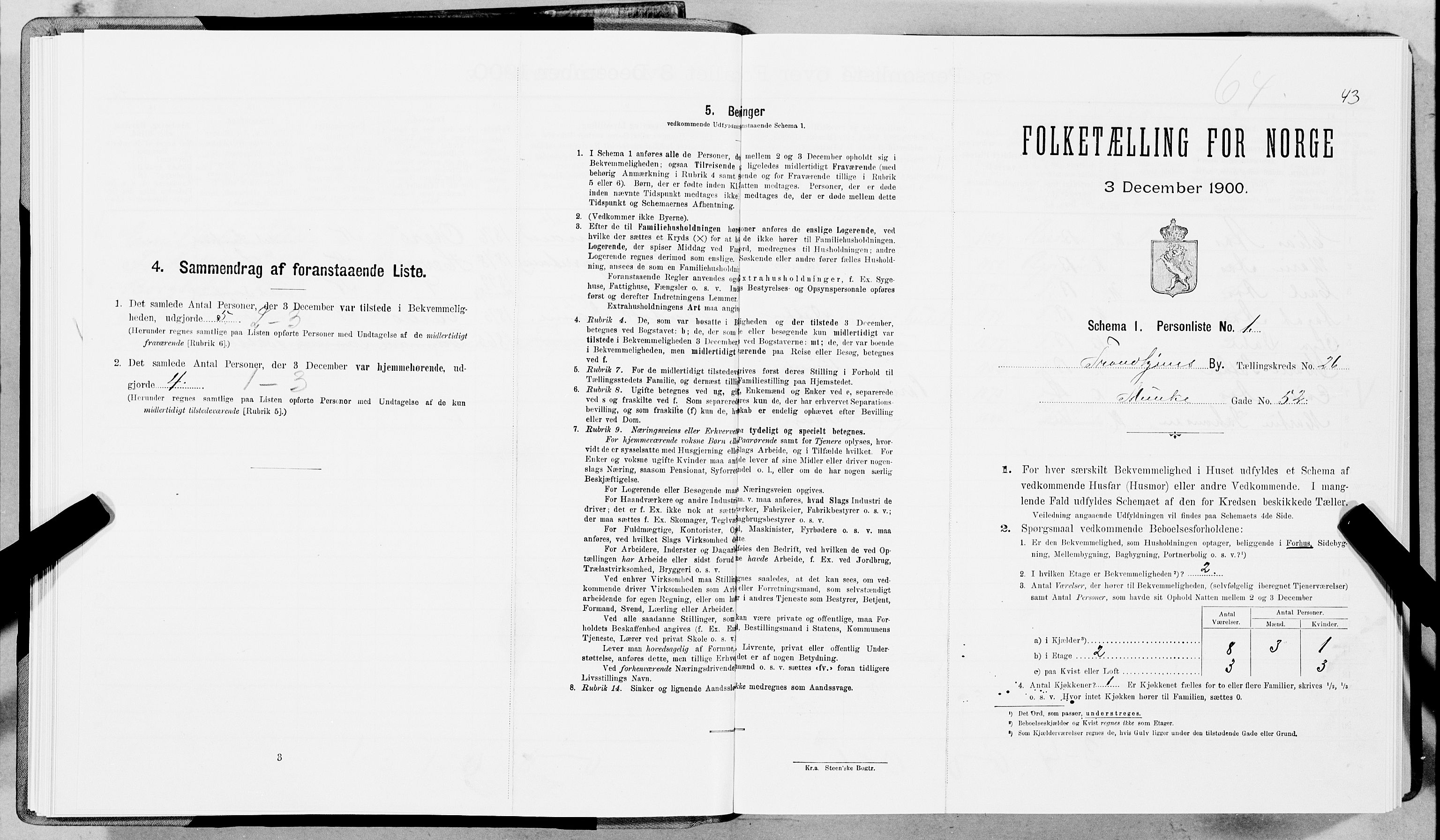 SAT, Folketelling 1900 for 1601 Trondheim kjøpstad, 1900, s. 4051