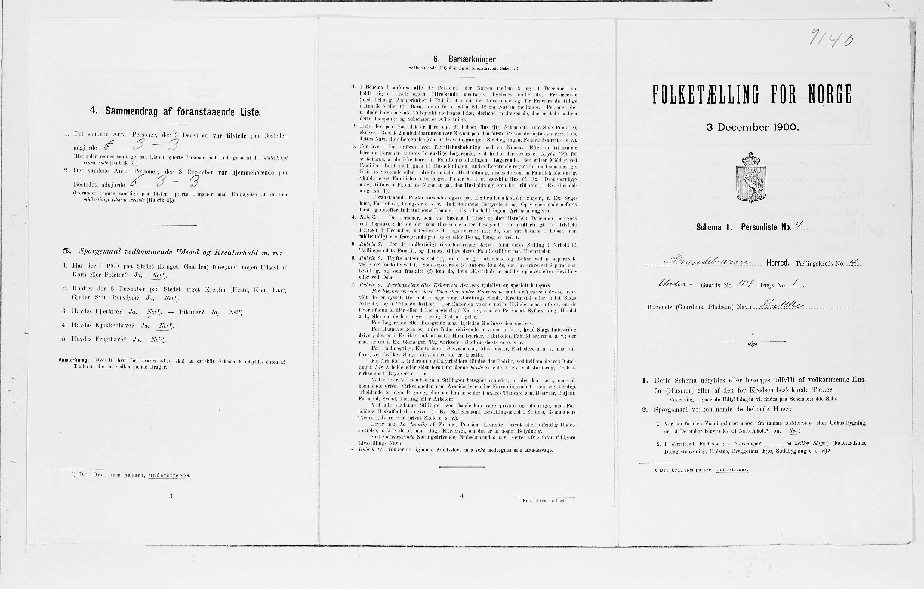 SAB, Folketelling 1900 for 1226 Strandebarm og Varaldsøy herred, 1900, s. 398