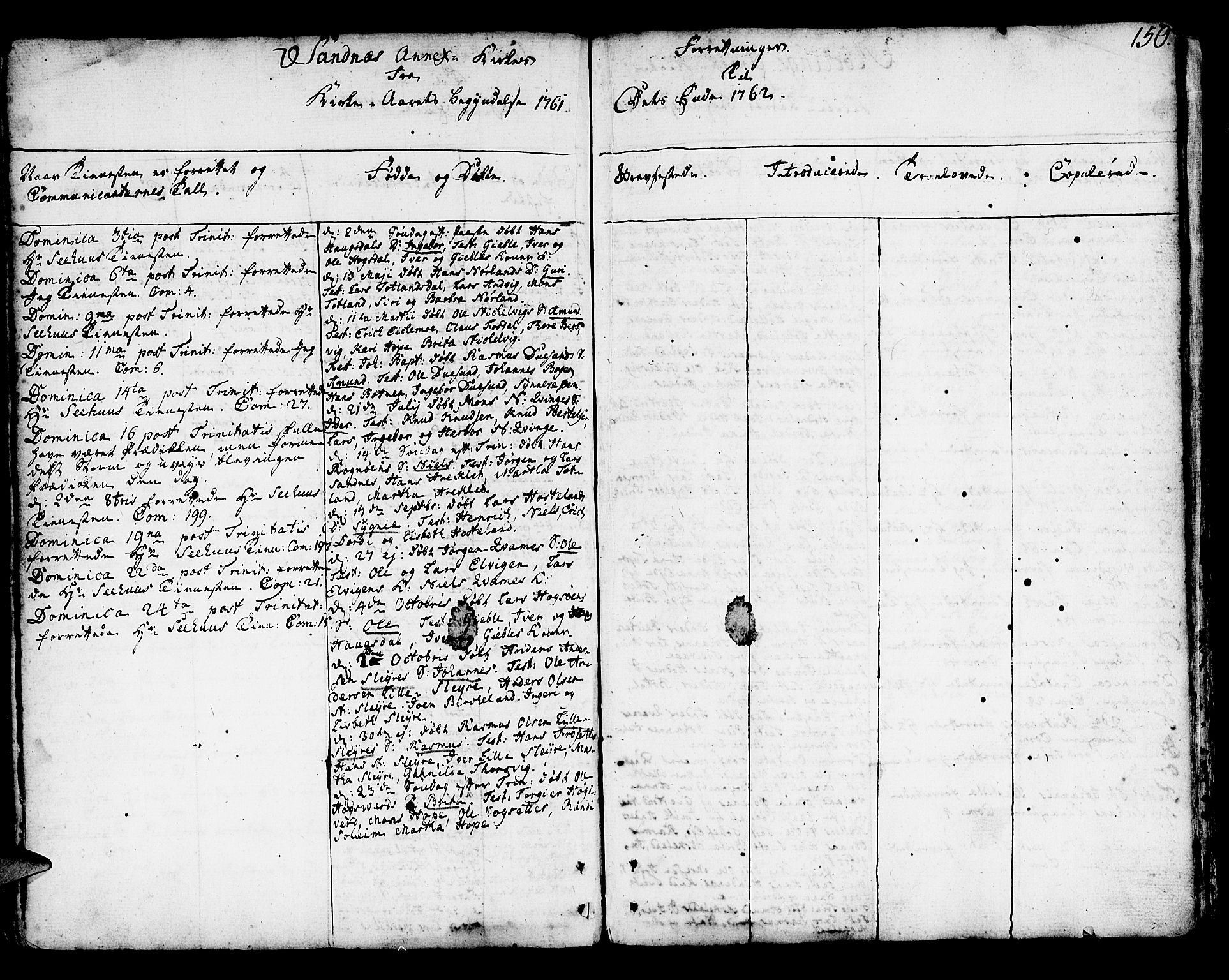 Lindås Sokneprestembete, AV/SAB-A-76701/H/Haa/Haaa/L0003: Ministerialbok nr. A 3, 1748-1764, s. 150