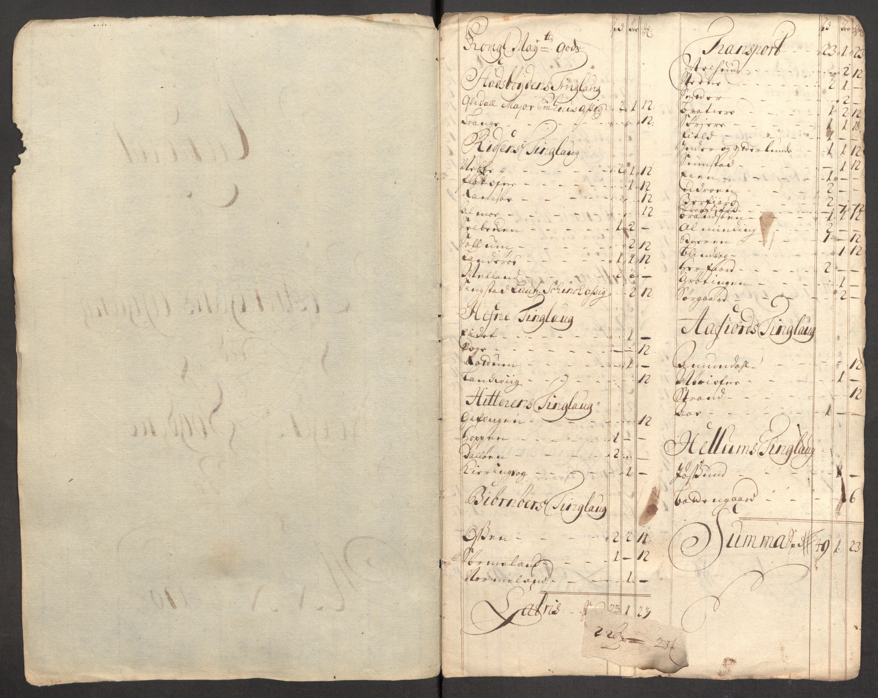 Rentekammeret inntil 1814, Reviderte regnskaper, Fogderegnskap, RA/EA-4092/R57/L3858: Fogderegnskap Fosen, 1708-1709, s. 187