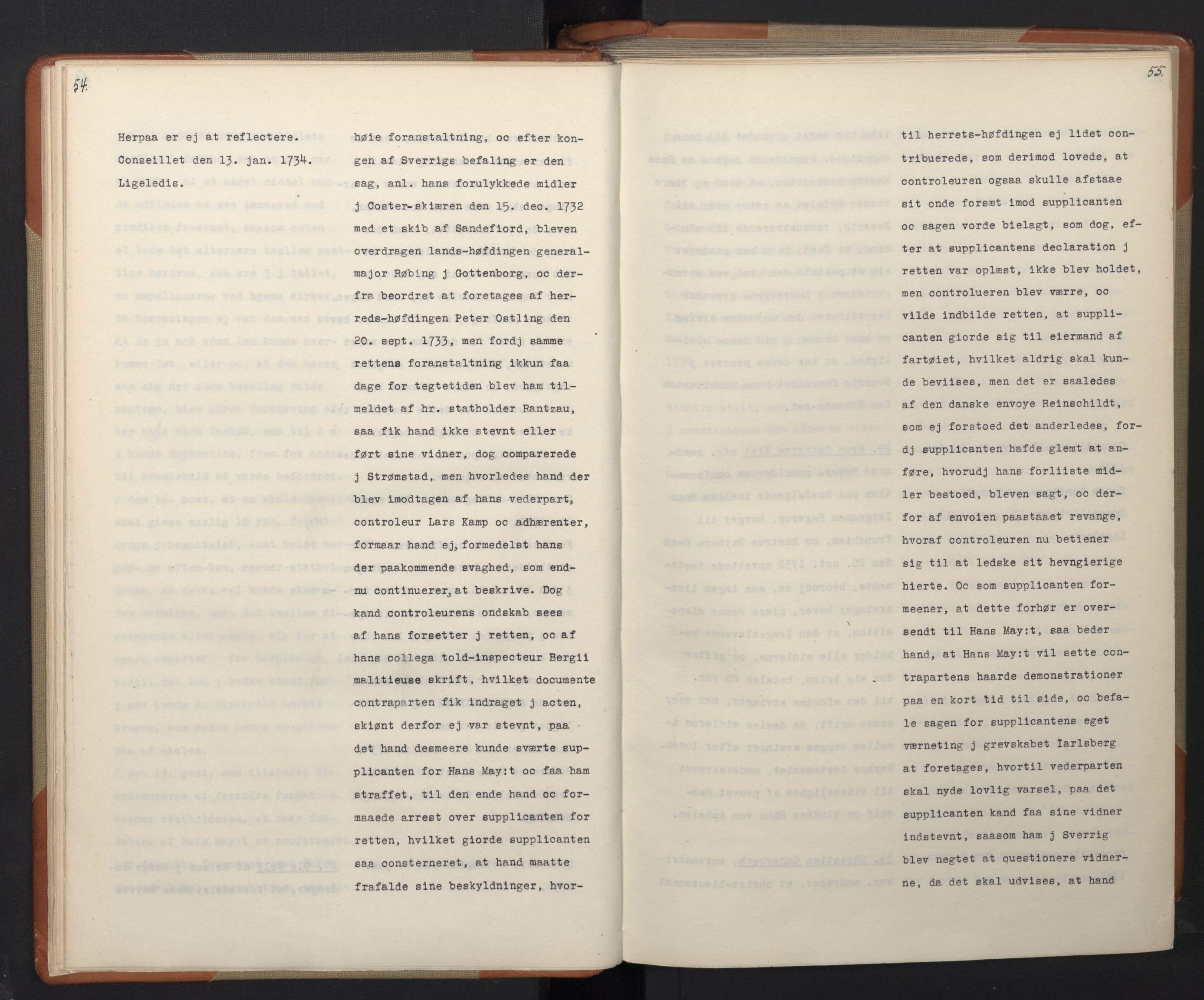 Avskriftsamlingen, AV/RA-EA-4022/F/Fa/L0098: Supplikker, 1734, s. 31